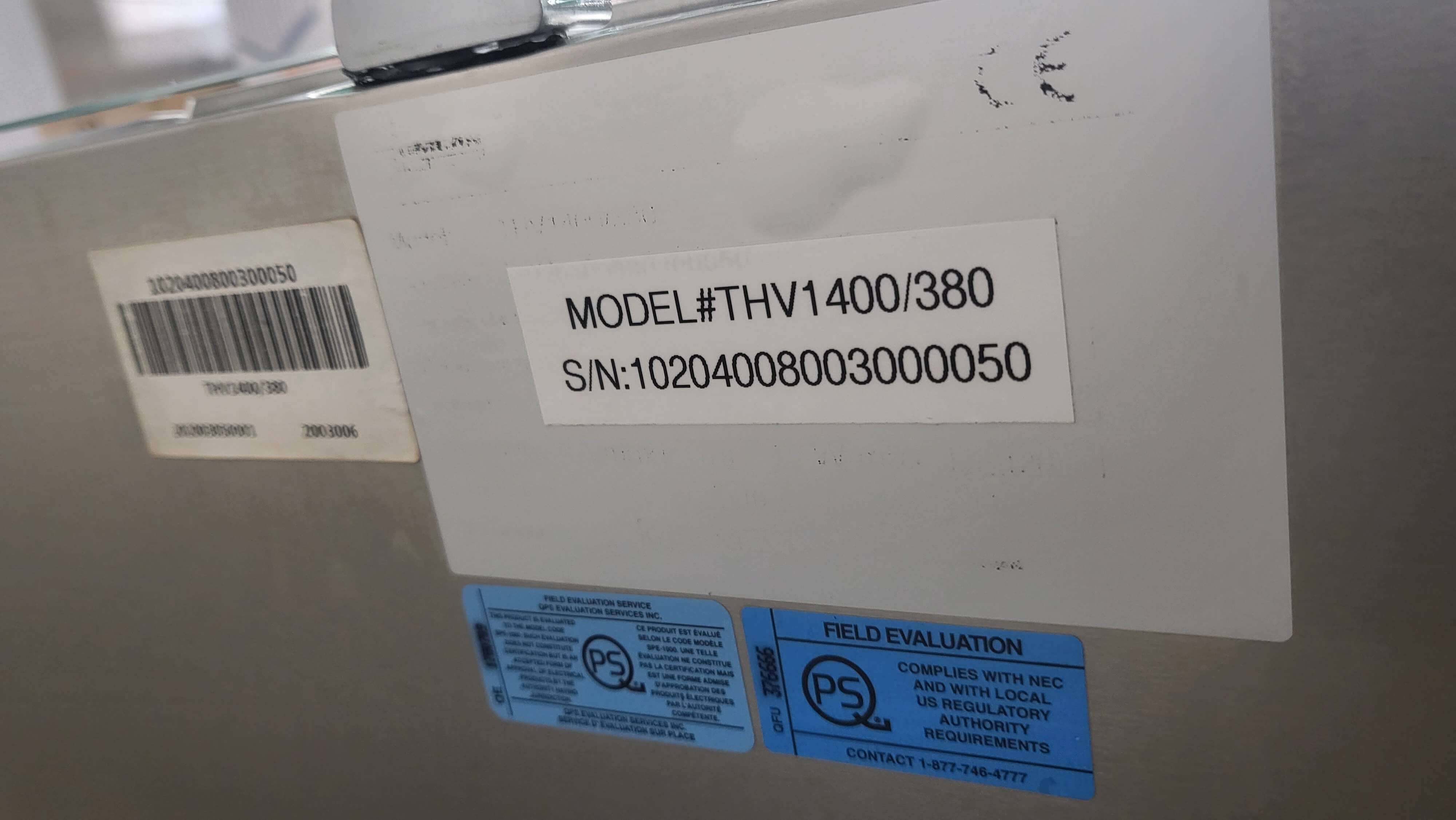 REFRIGERATED RAIL Nella Toronto Model No
