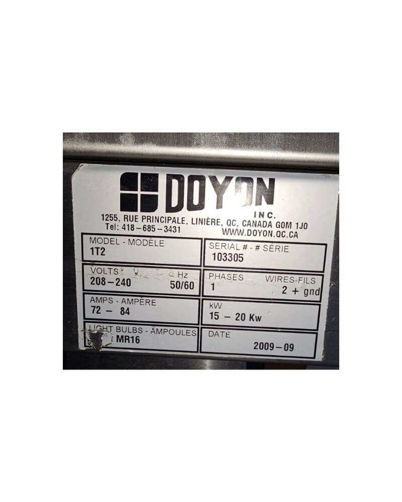 Thumbnail - Doyon IT2 Double Deck Oven with stand