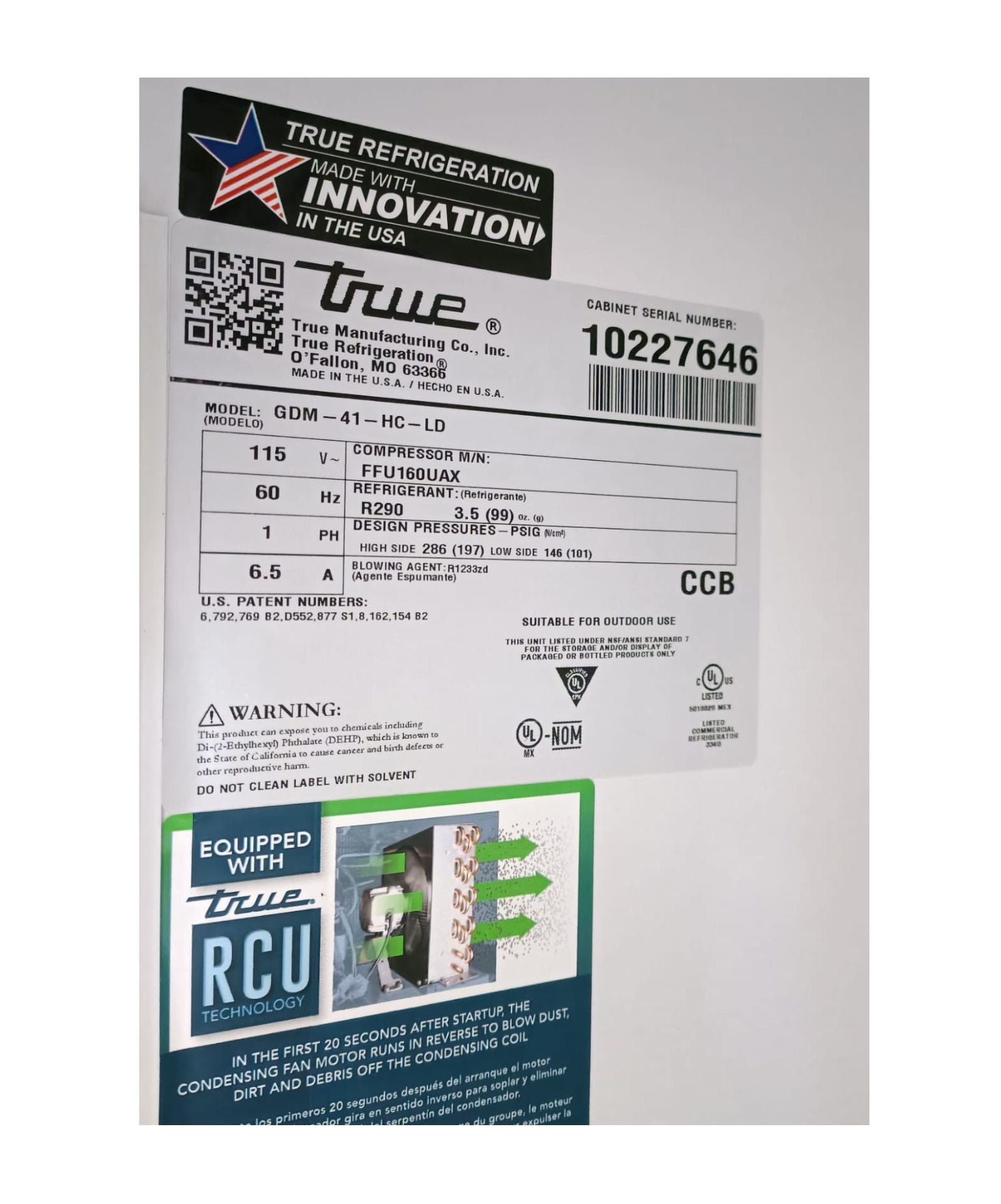 True GDM-41-HC  Refrigerator
