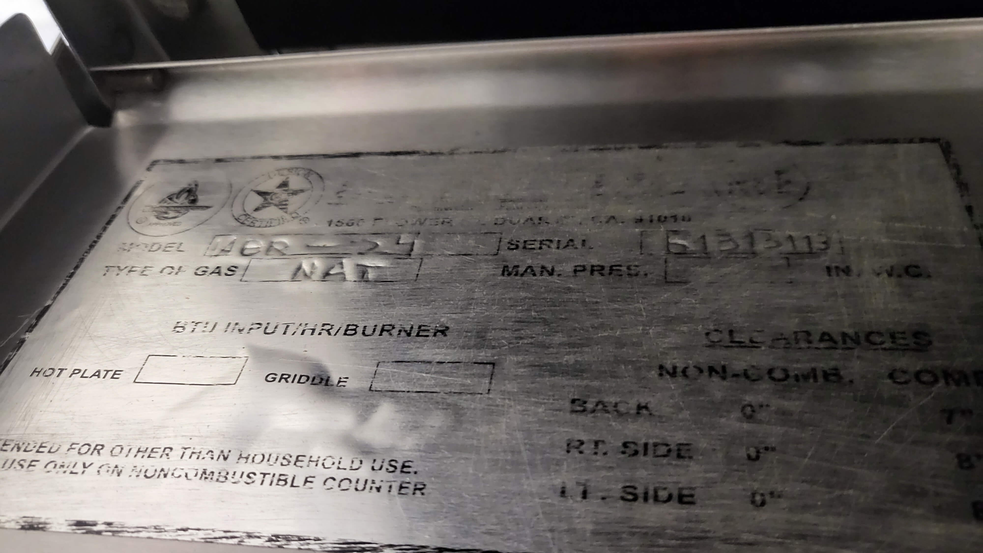 US Range ABR-24 Griddle