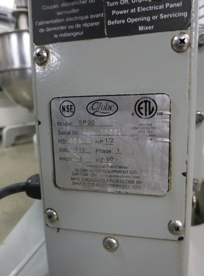 Globe SP20 Quart Mixer