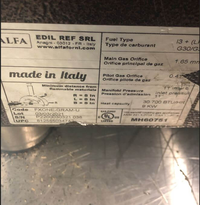 Thumbnail - Alfa FXONE-LRAM Pizza Oven