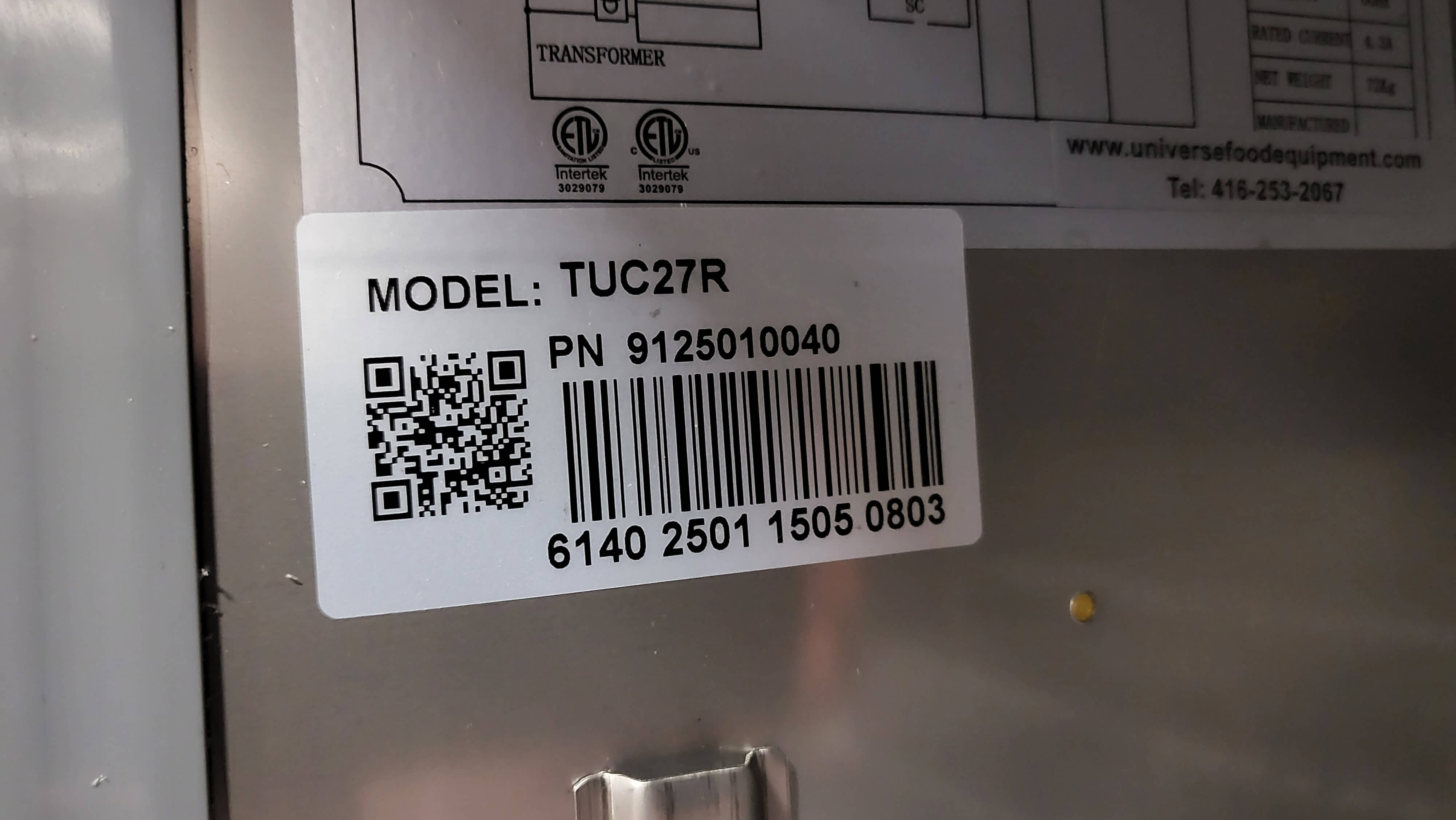 Thumbnail - Universe TUC-27R Refrigeration