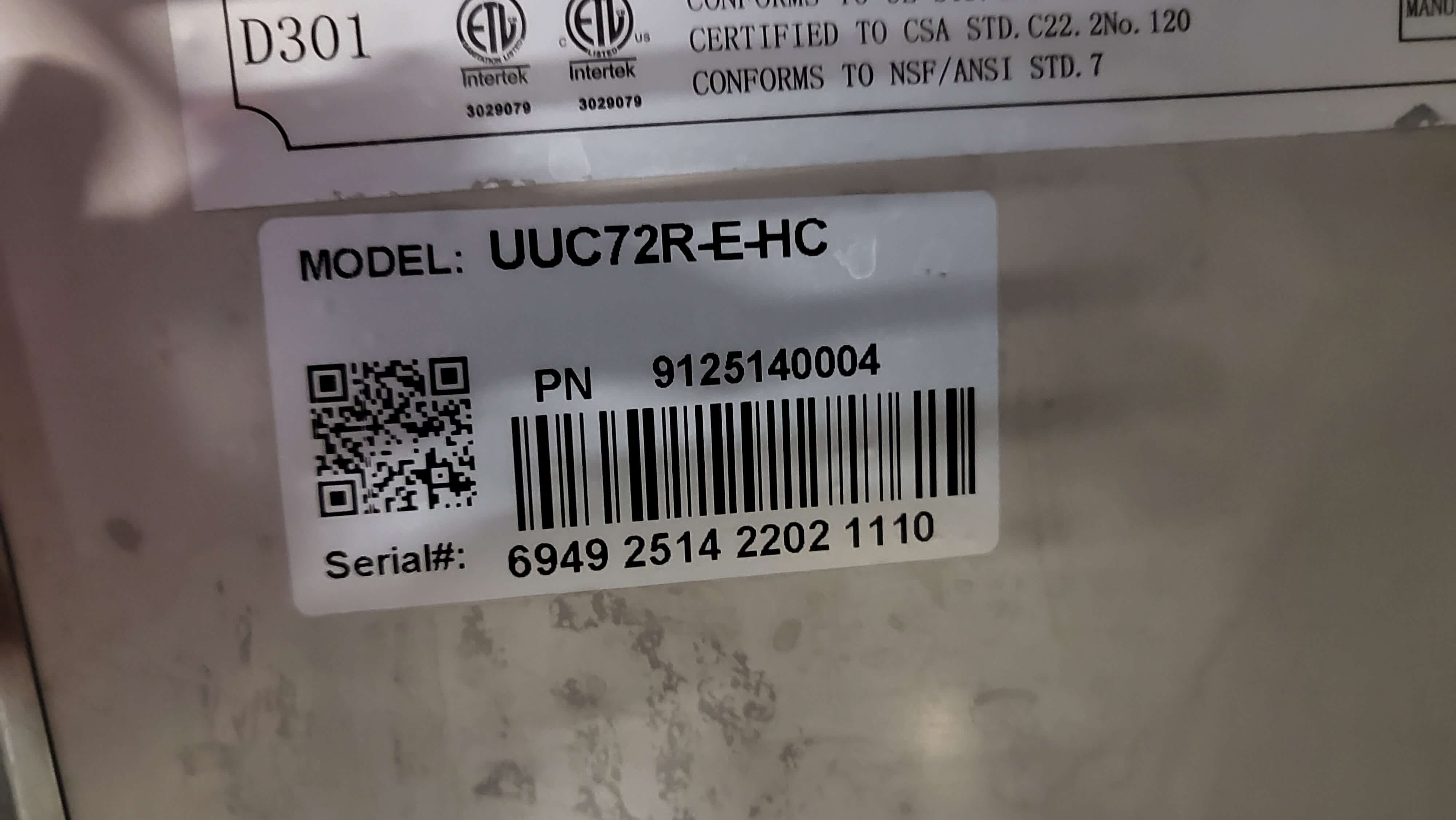 Thumbnail - Danair UUC72R-E-HC Refrigerator