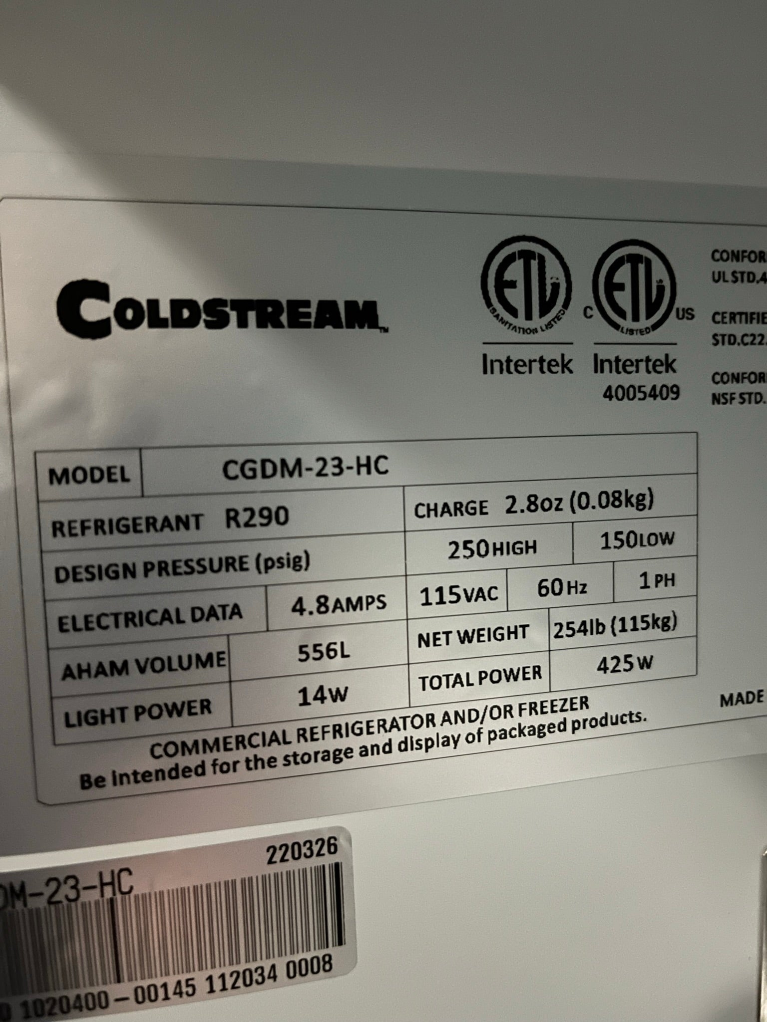 Thumbnail - Coldsteam CGDM-23-HC Cooler