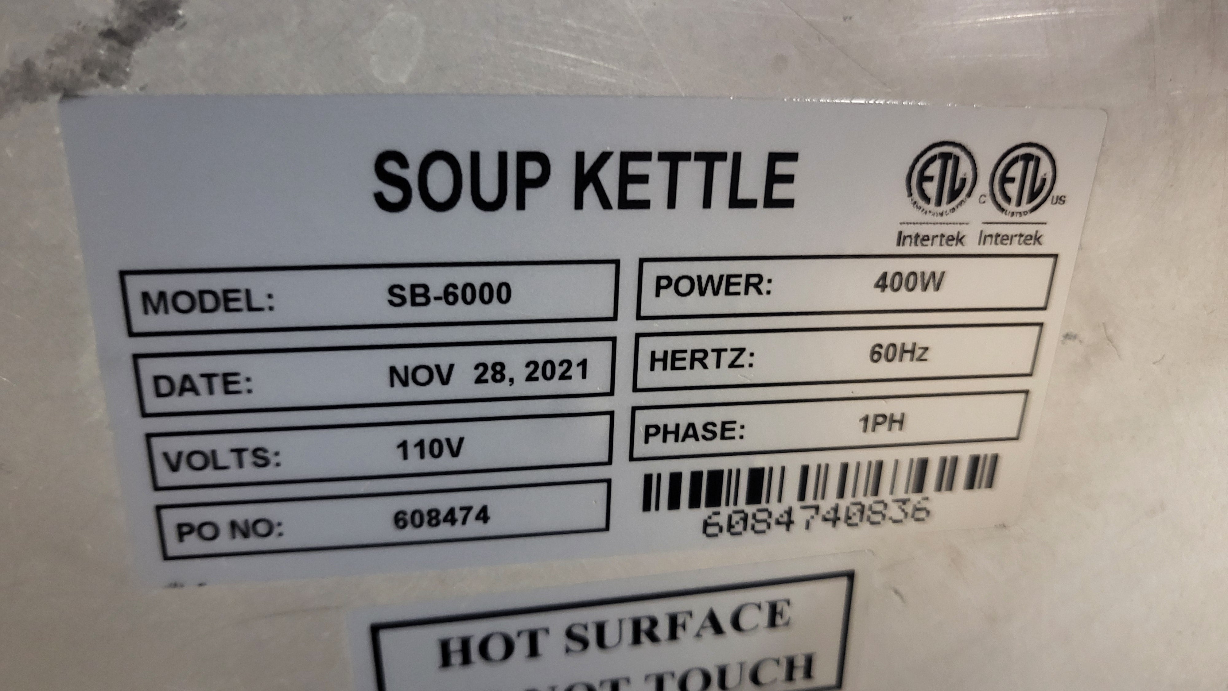 Thumbnail - Omcan SB-6000 Soup Kettle