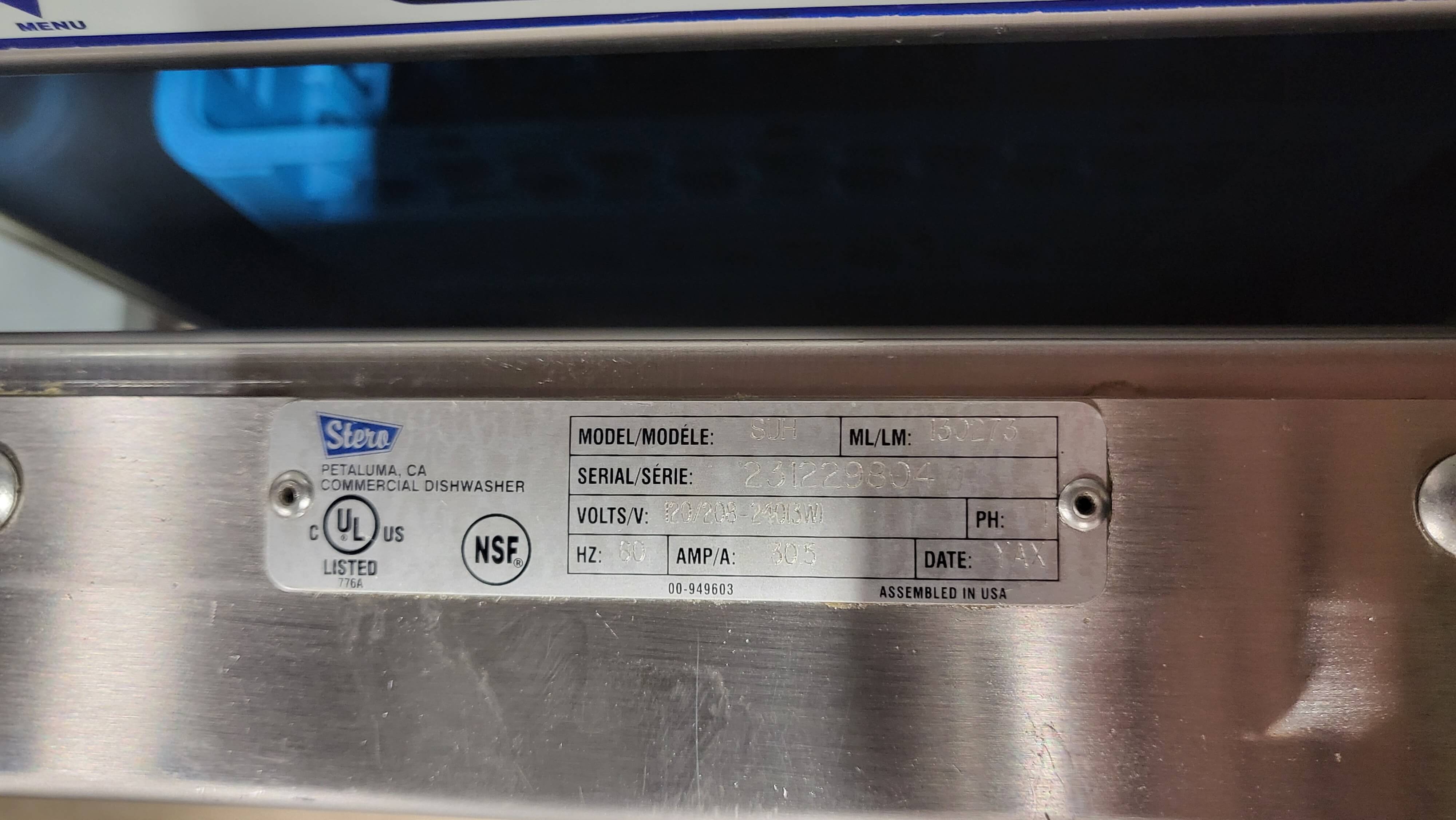 Thumbnail - Stero SUH Undercounter Dishwasher