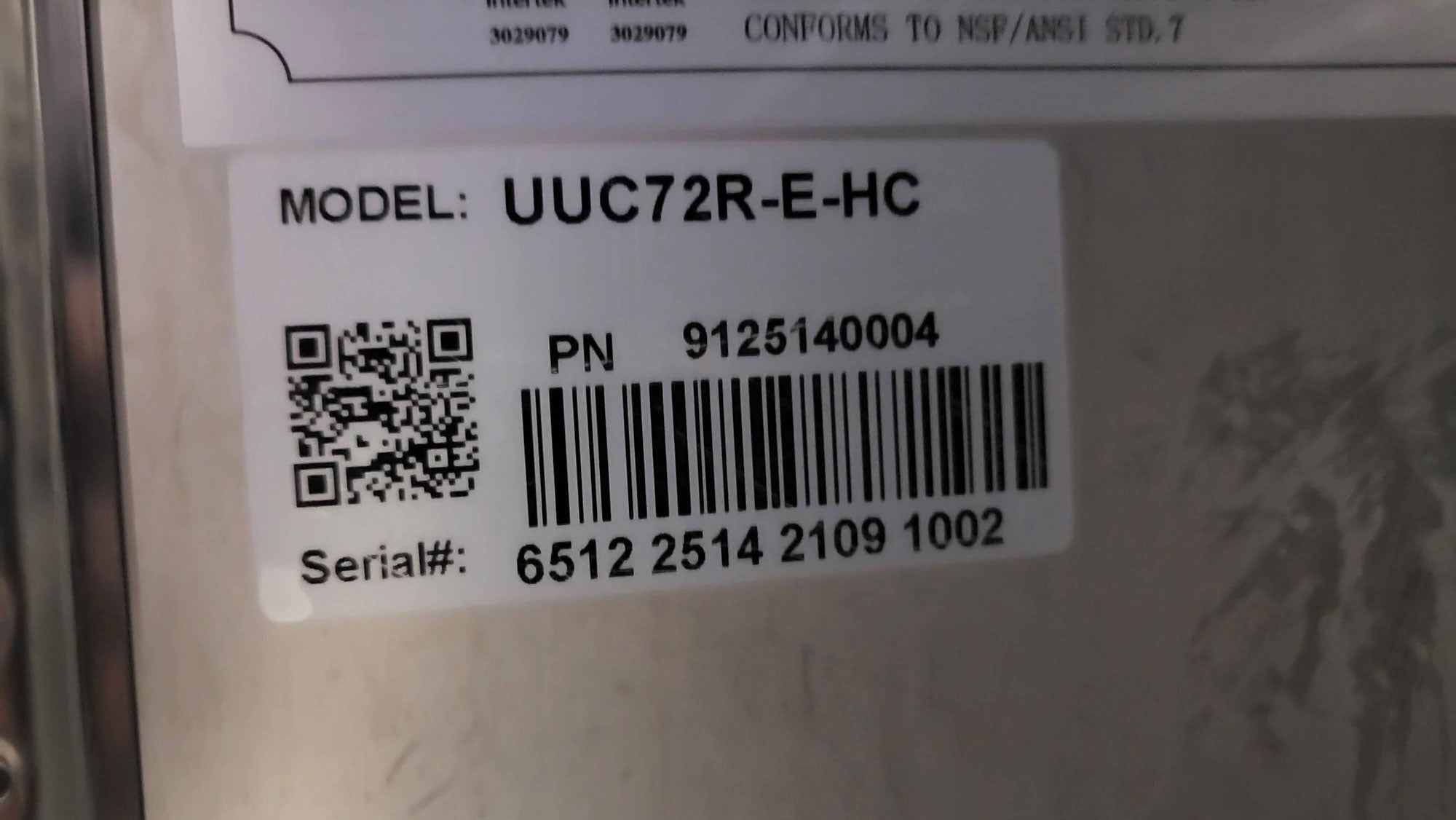 Thumbnail - Danair UUC72R-E-HC Refrigerator