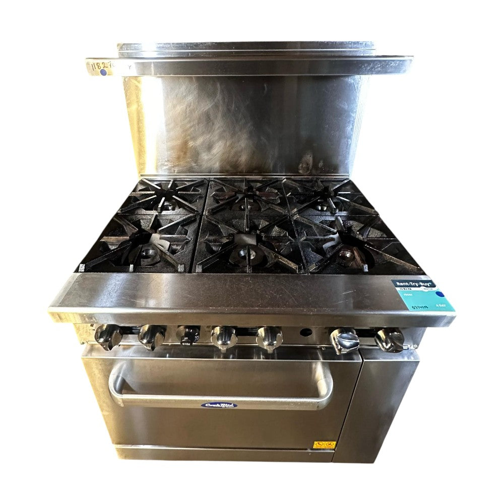 Atosa AGR-6B 6 Burner Range - 36 in - Natural Gas