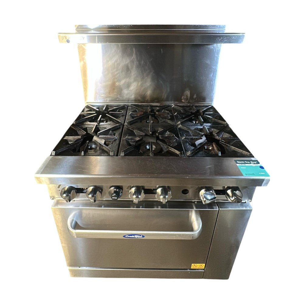 Atosa AGR-6B 6 Burner Range - 36 in - Natural Gas