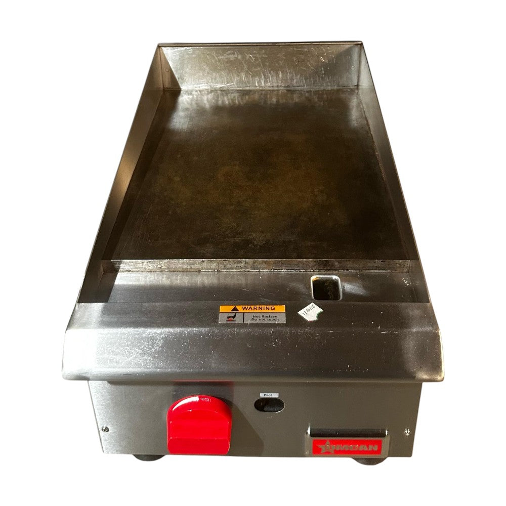 Omcan CE-CN-G15M Gas Griddle - 1 Burner - Natural Gas - Without Zinc Plated