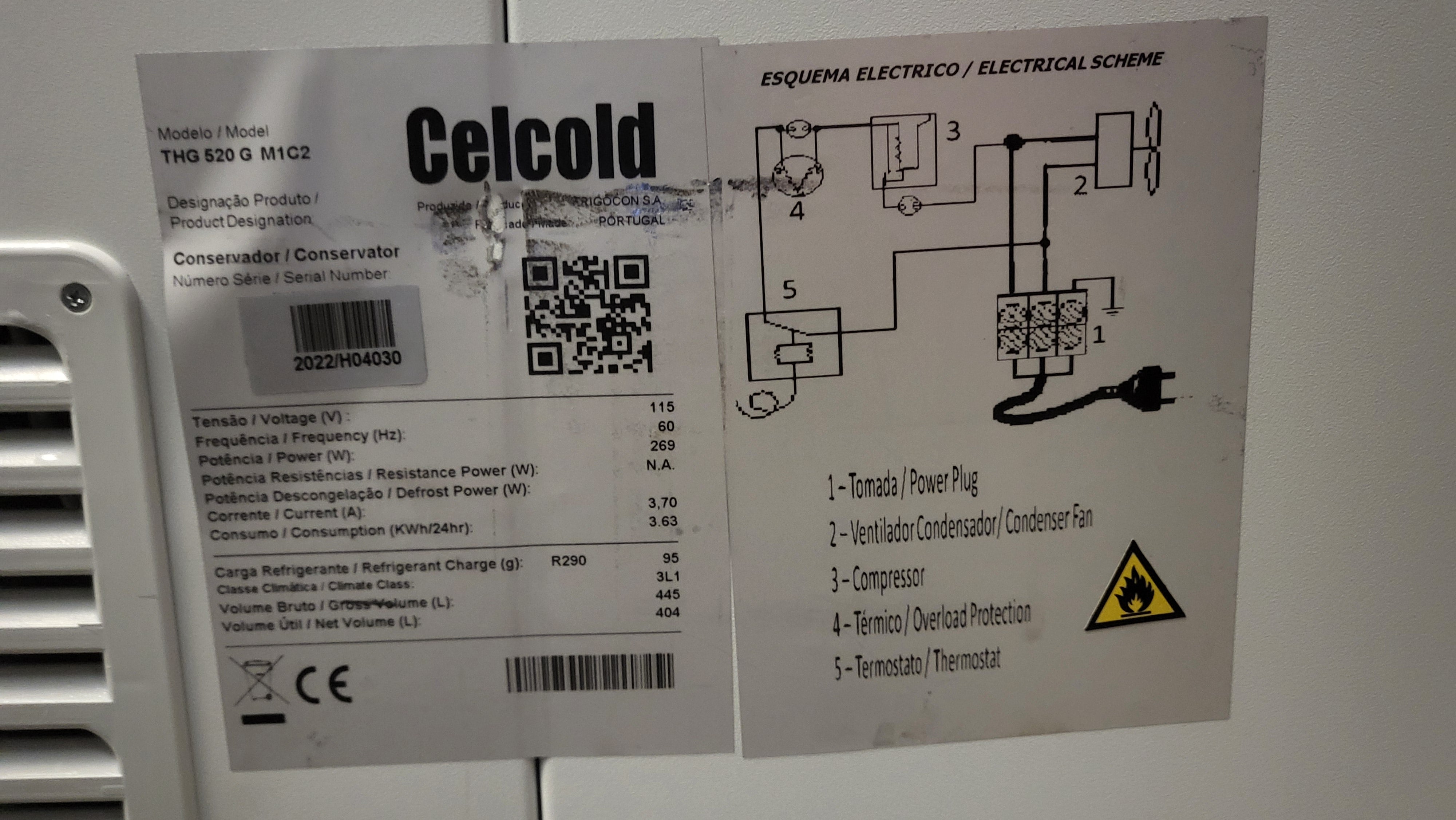 Celcold THG-520-MIC2 Ice Cream Cabinet