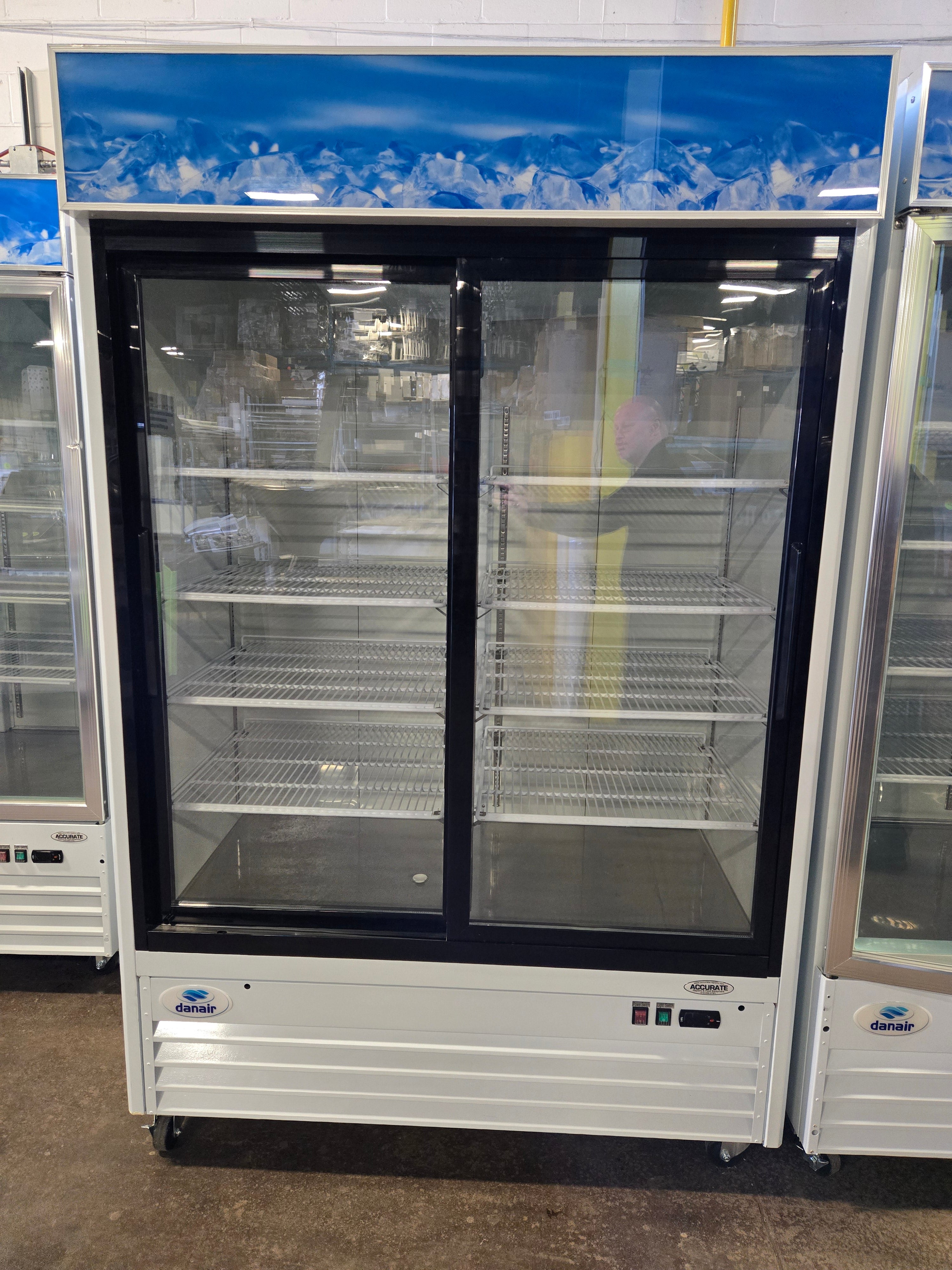Danair NRG-2-GDC-53-HC Glass Door Refrigerator