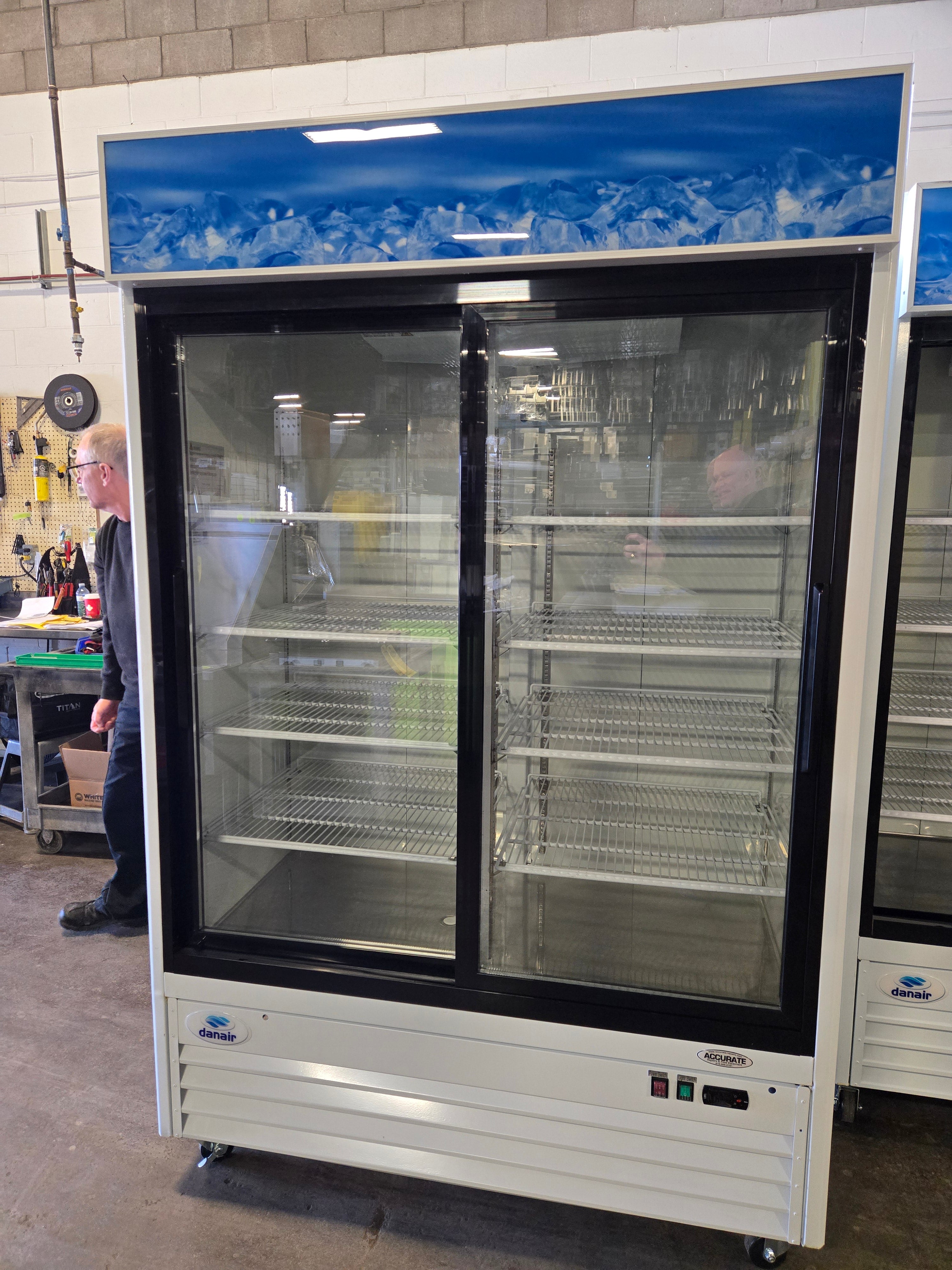 Danair NRG-2-GDC-53-HC Glass Door Refrigerator