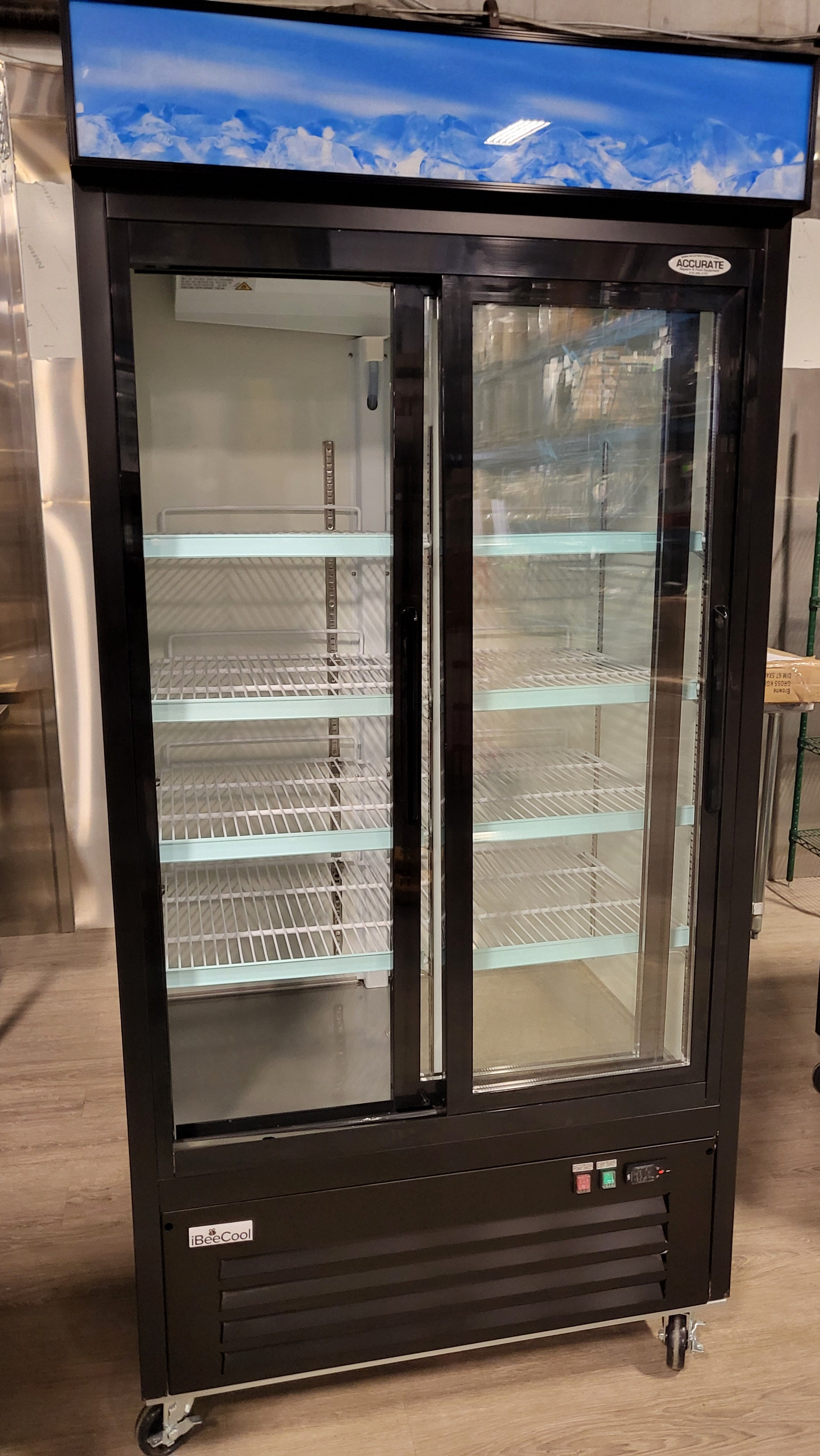 Ibeecool IBC-2GDRS Glass Door Fridge
