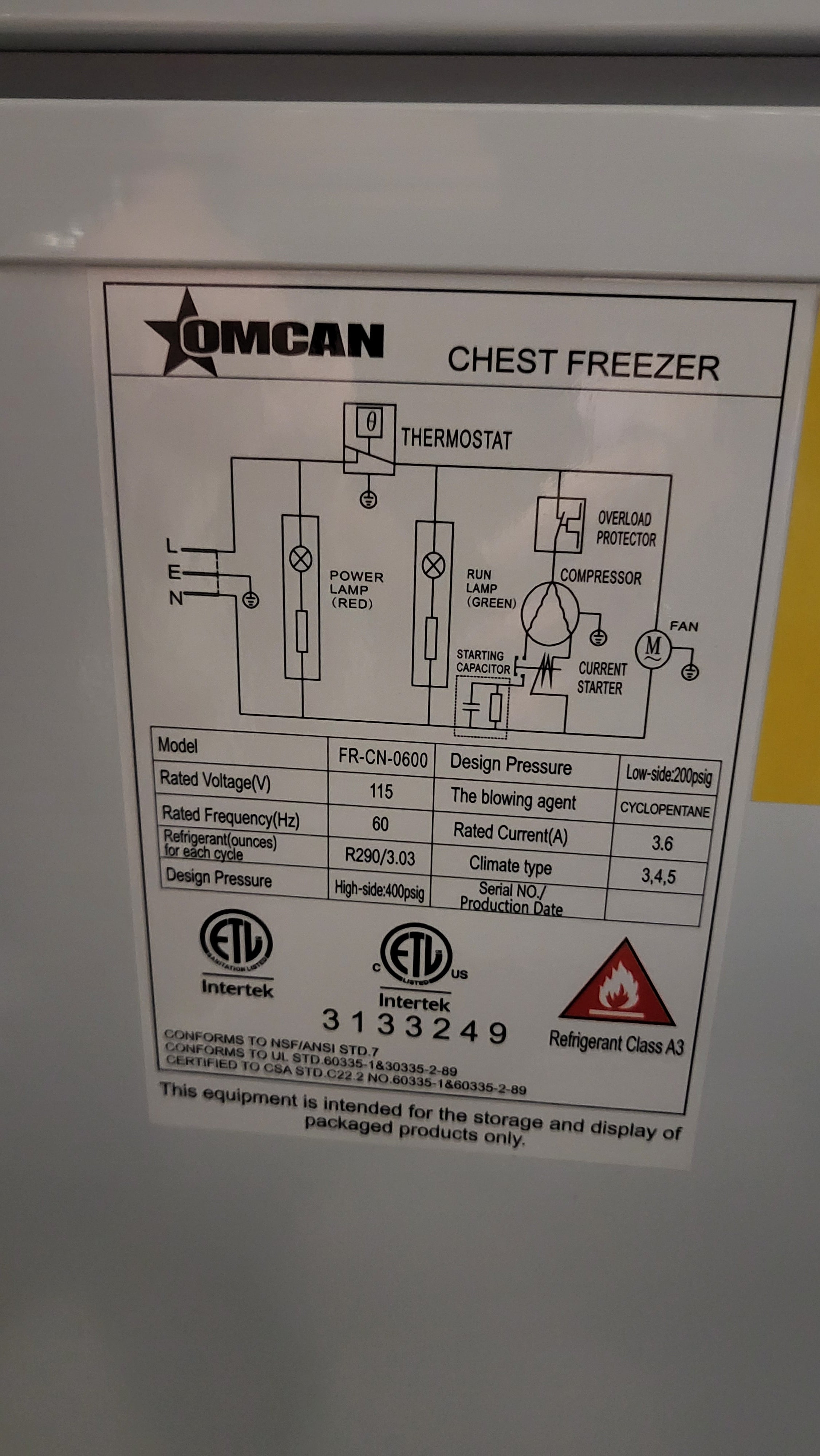 Thumbnail - Omcan FR-CN-0600 Chest Freezer