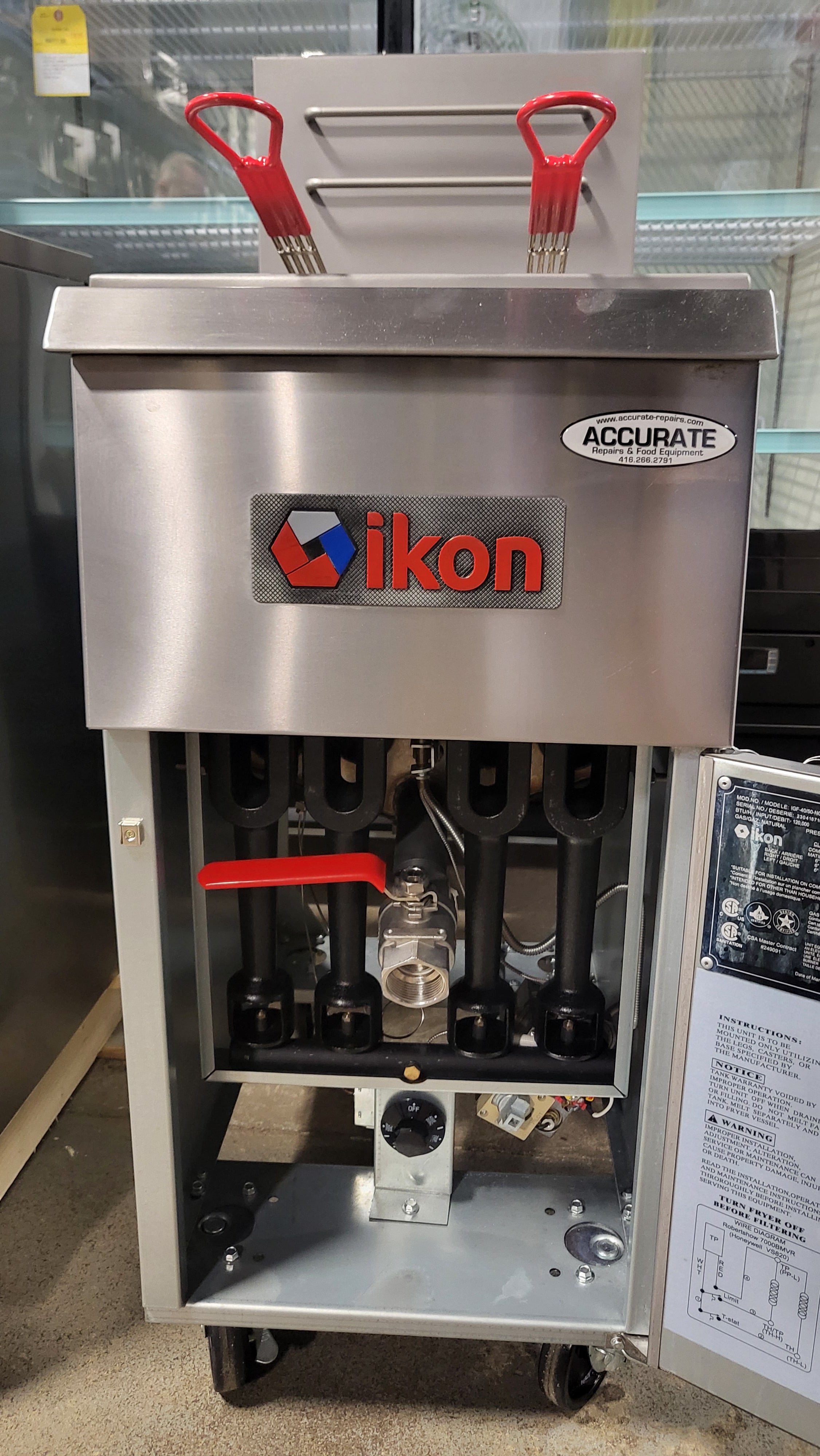 Ikon IGF-40/50-NG Gas Floor Model Fryer