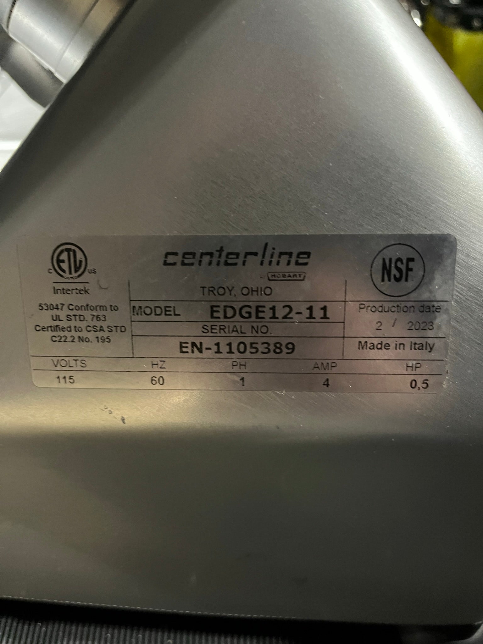 Hobart Edge12-11 Meat Slicer