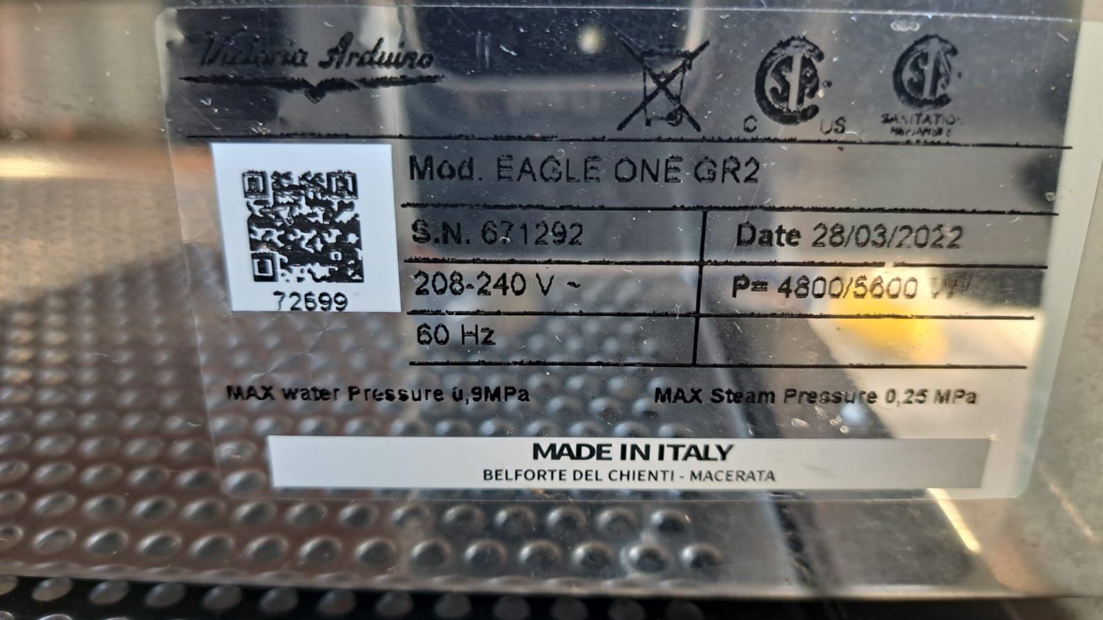Victoria Arduino Eagle One 2GR
