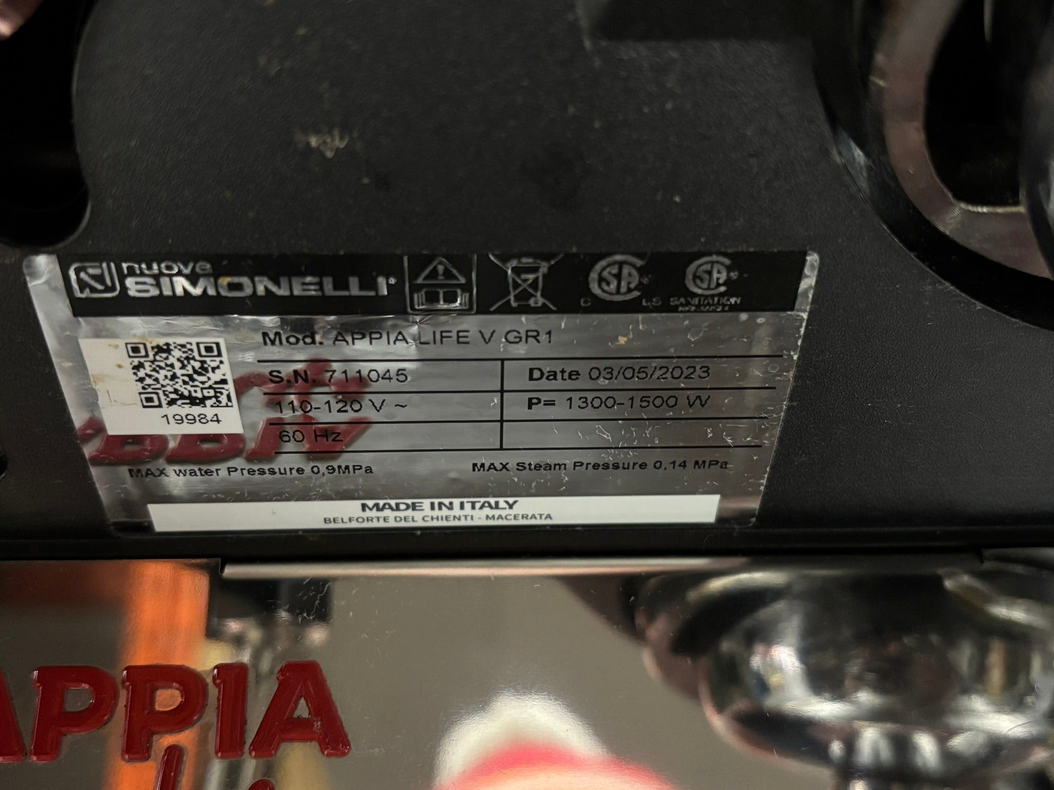 Nuova Simonelli Appia Life 1 Group Volumetric Espresso Machine