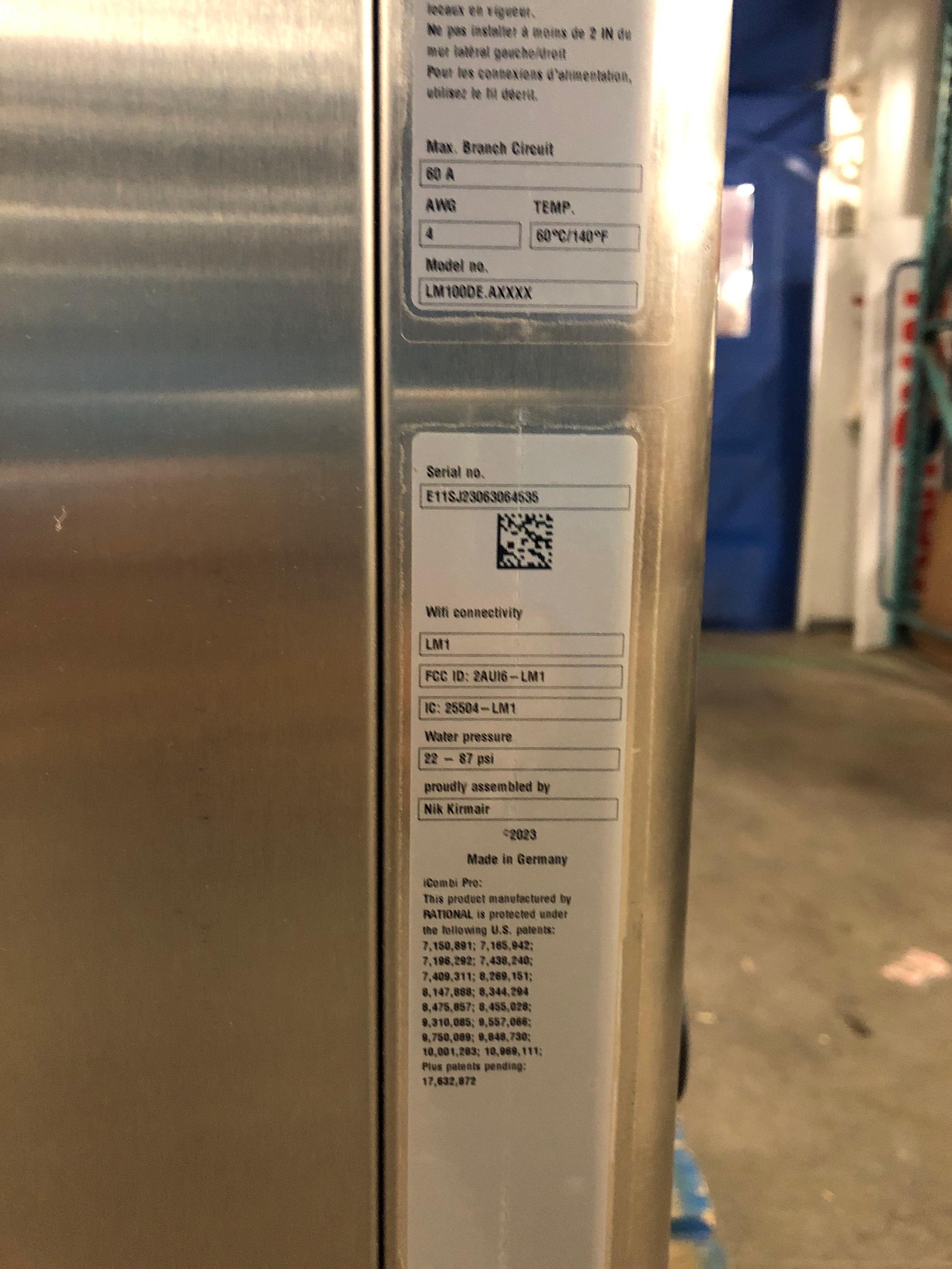 Rational iCombi Pro LM100DE Half Size Electric Combi Oven