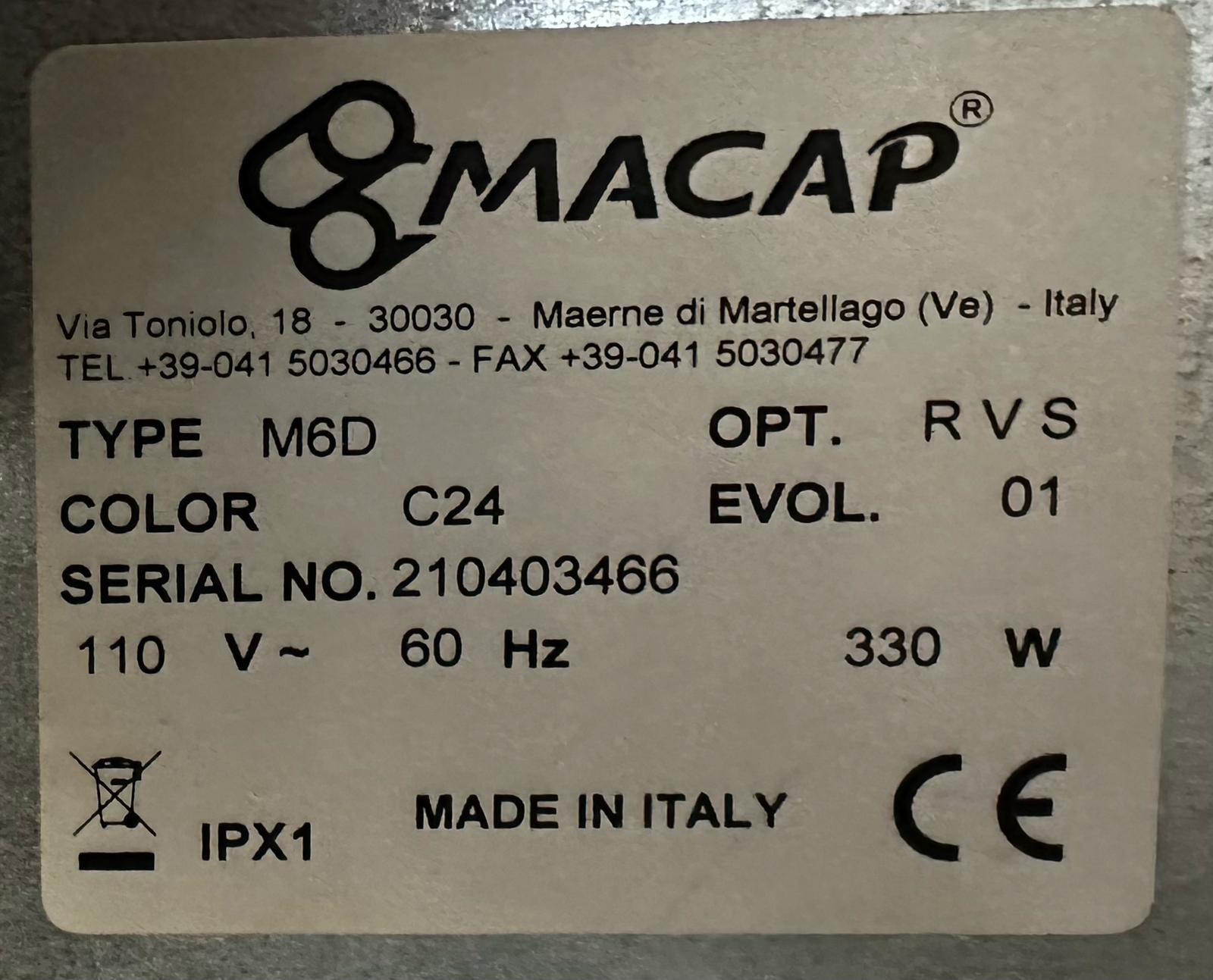 Macap M6D Coffee Grinder