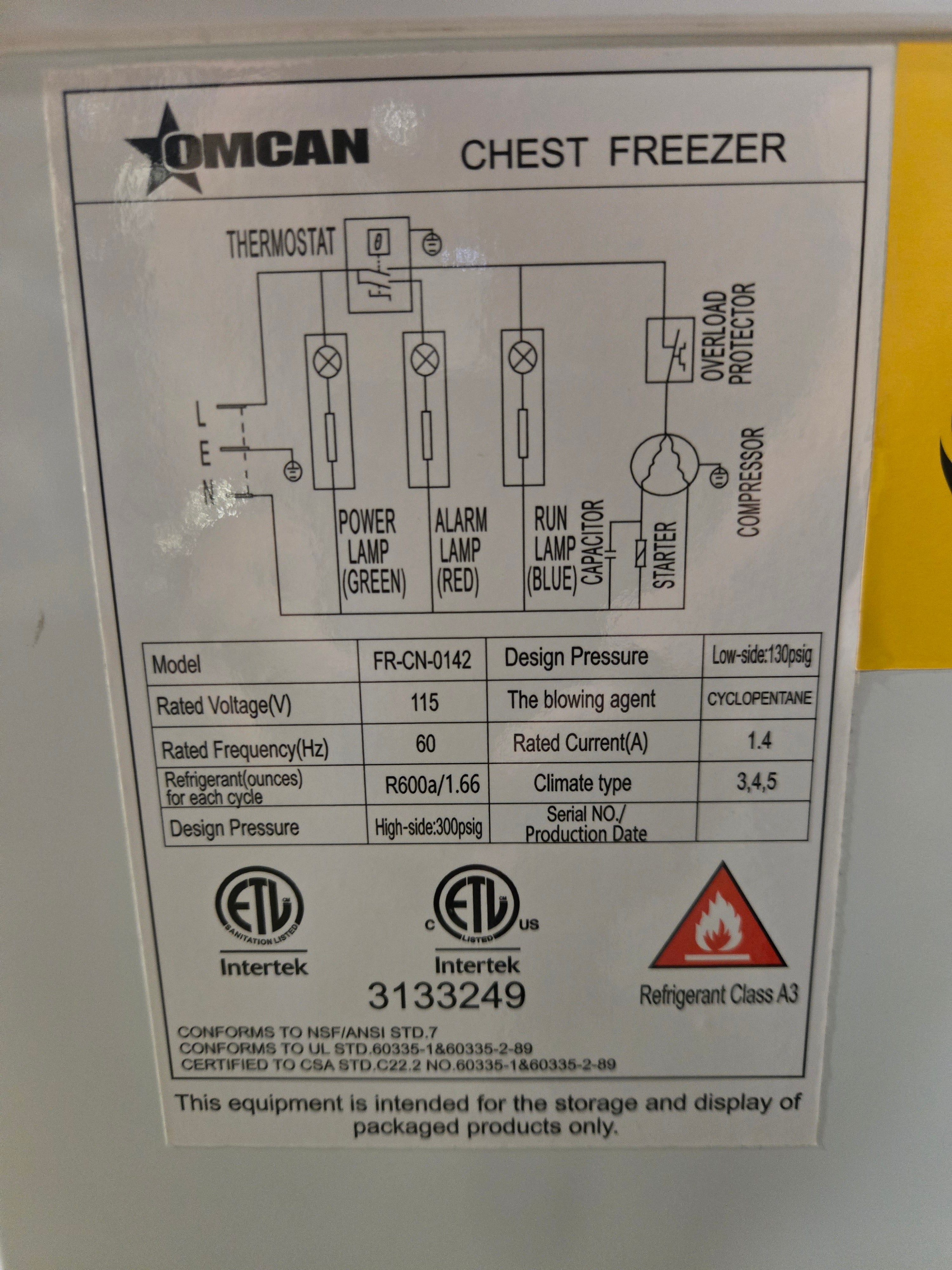 Nella FR-CN-0142 Chest Freezer