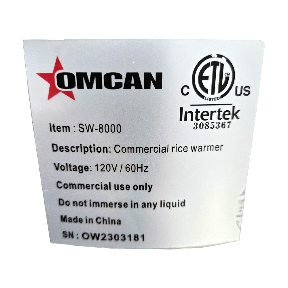 Omcan 43423 Rice/Grain Warmer