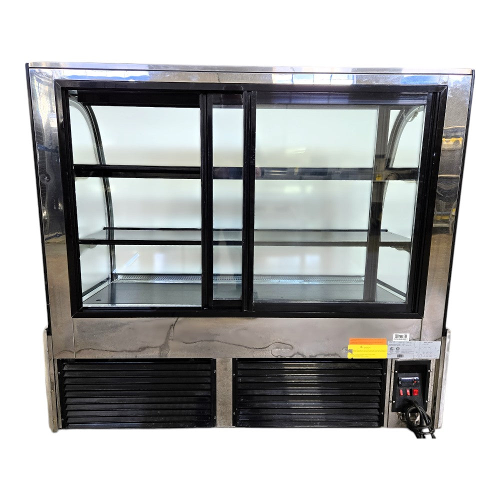 Omcan 44503 Curved Glass Refrigerated Display Case