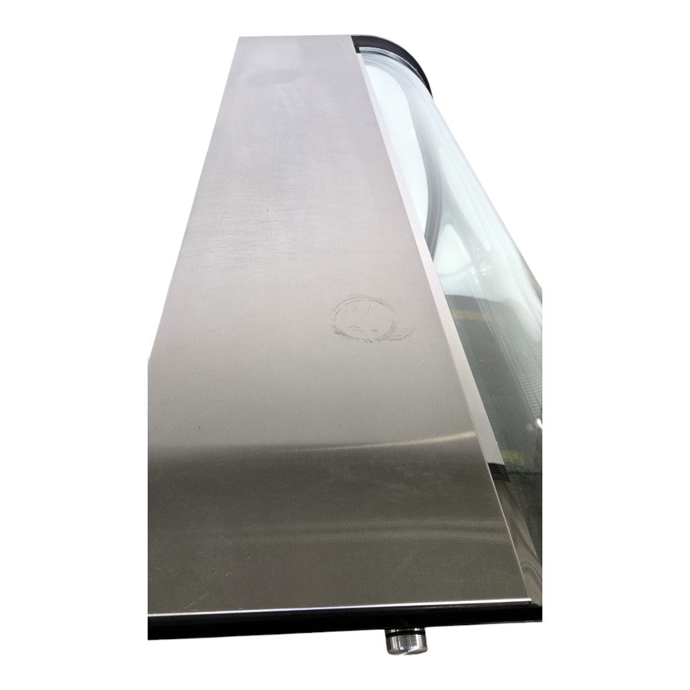 Omcan 44503 Curved Glass Refrigerated Display Case
