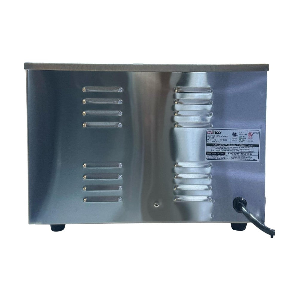 Winco FW-L600 Food Warmer, electric, 4/3