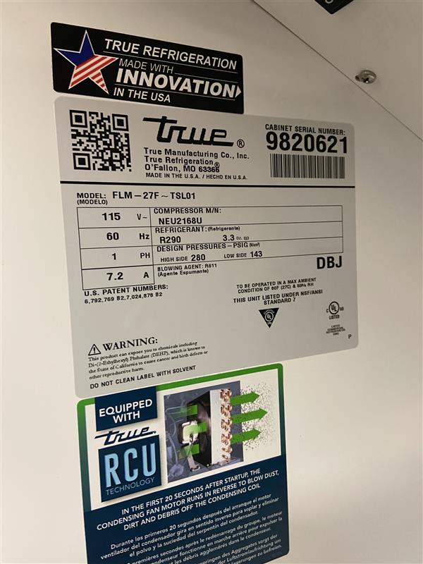 TRUE FLM-27F TSL01 Upright Merchandiser Freezer