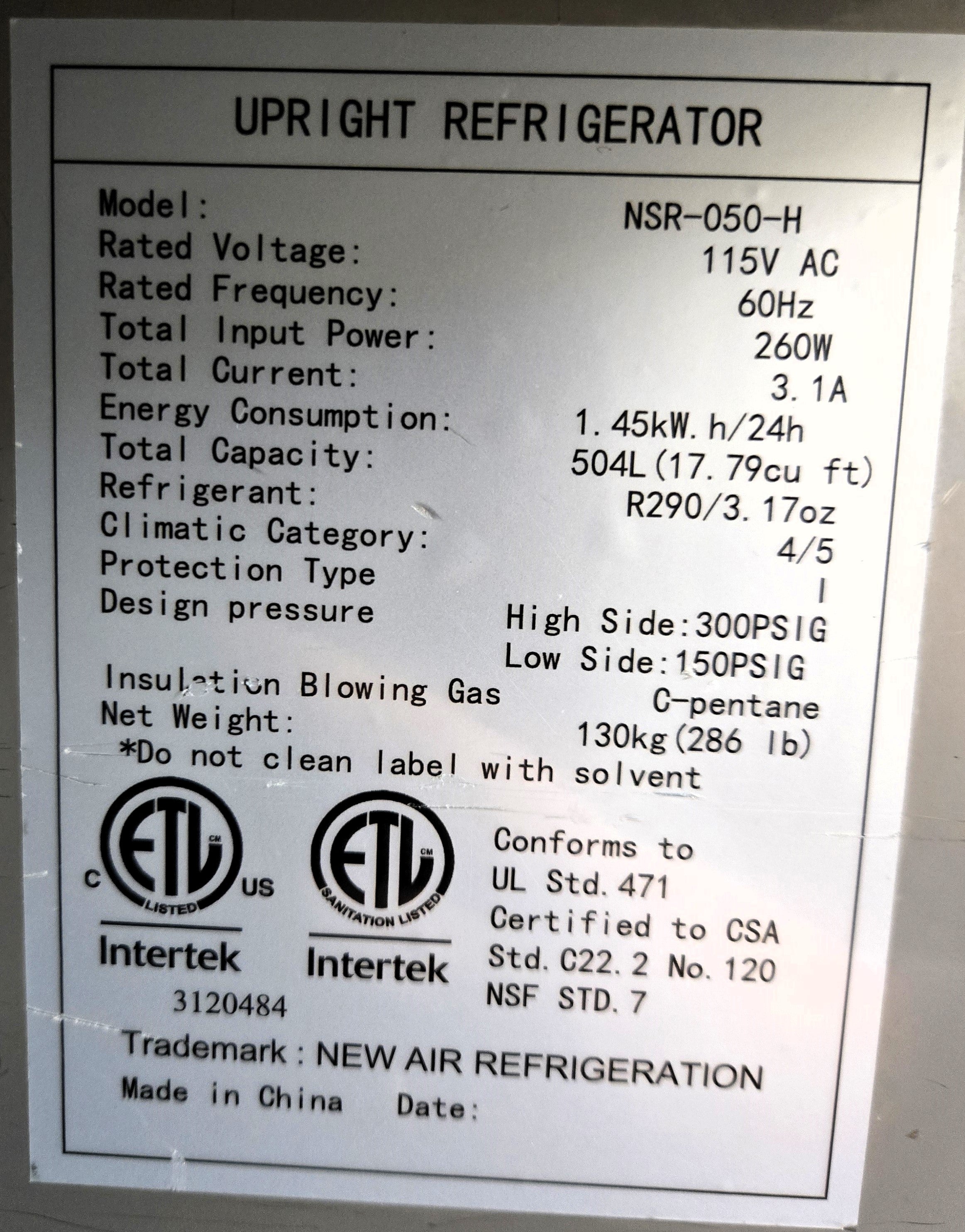 New Air - Refrigerator