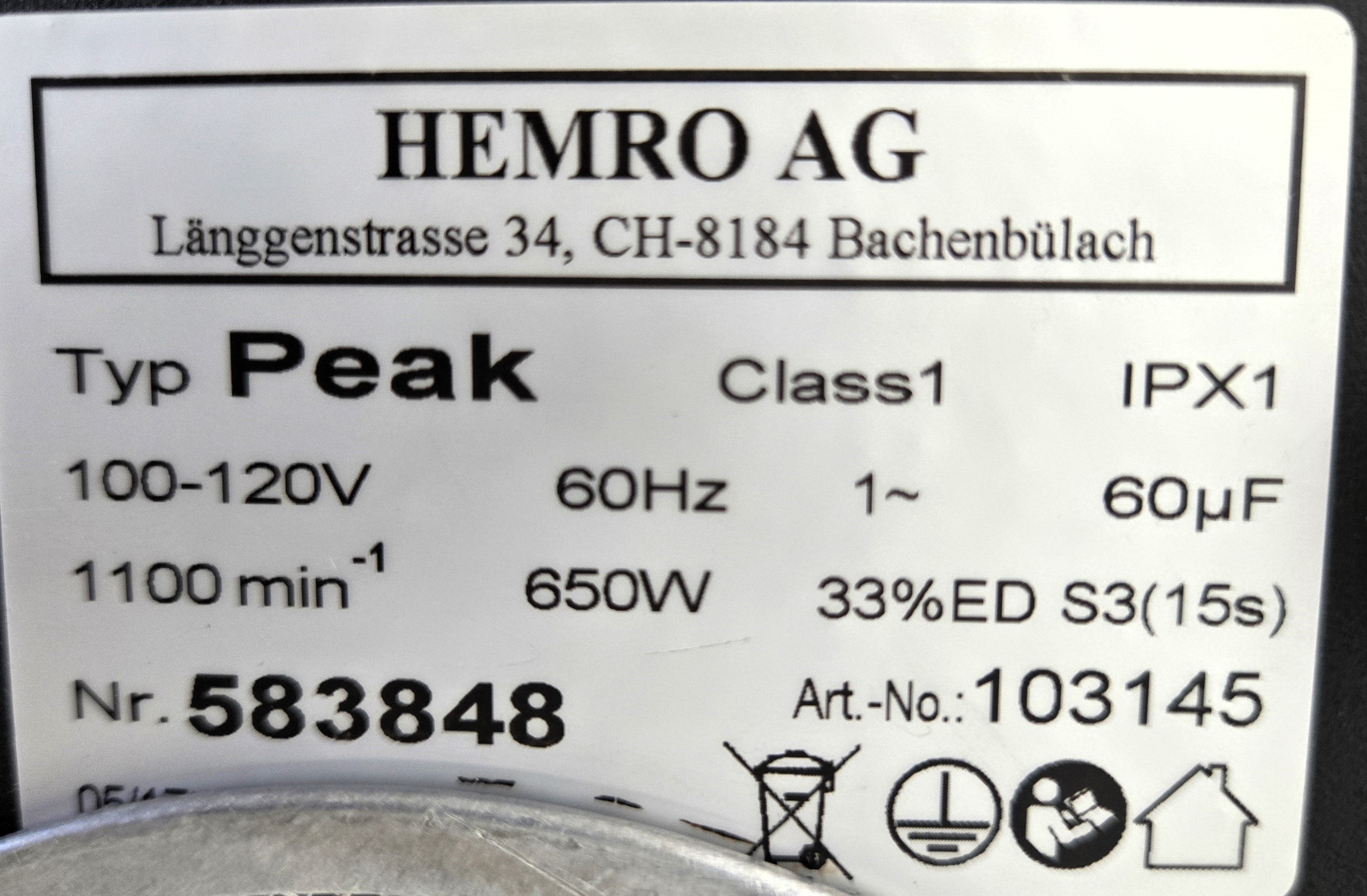 Mahlkonig Peak Grinder