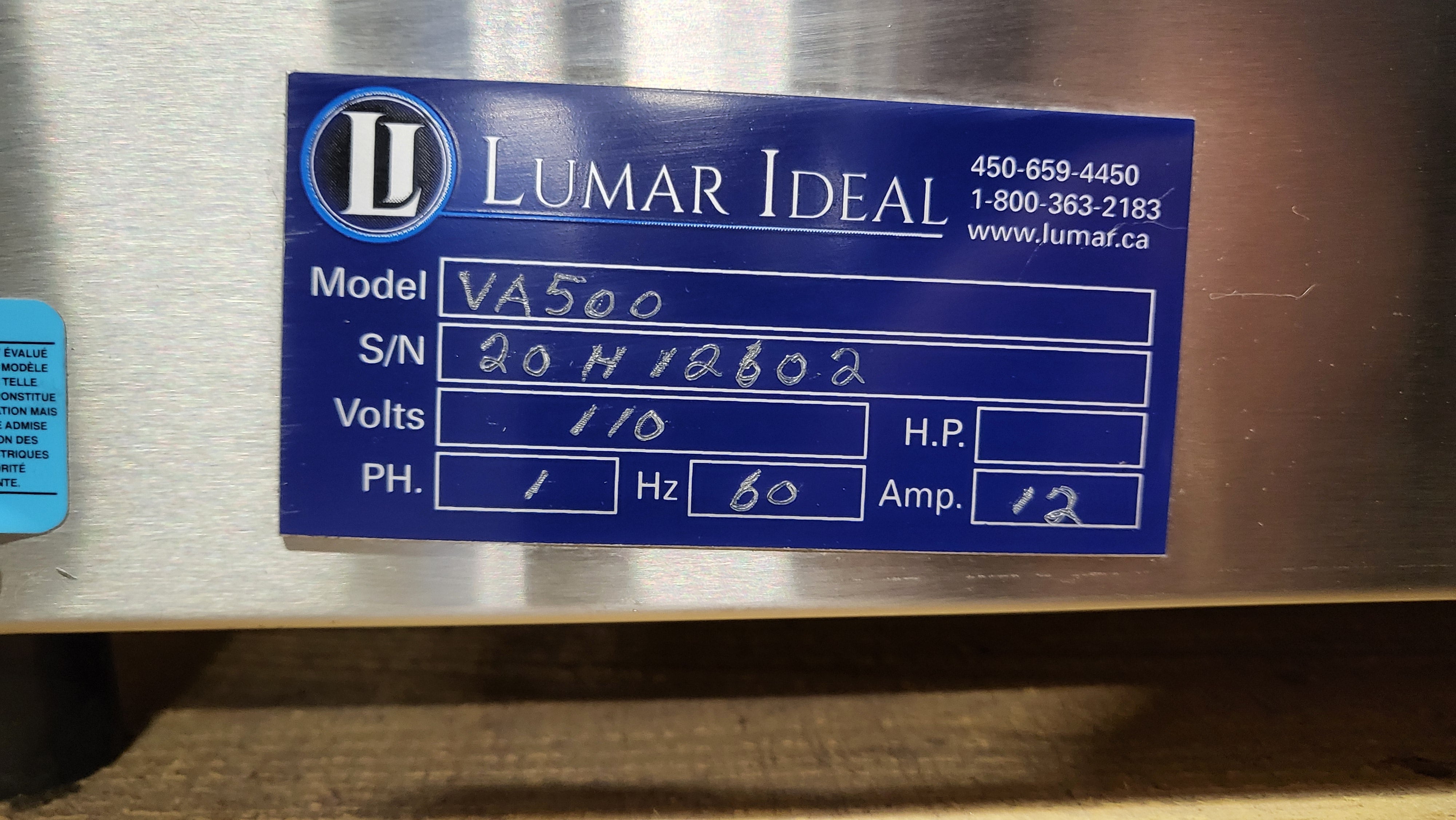 Thumbnail - Lumar VA-500 Chamber Vacuum Sealer