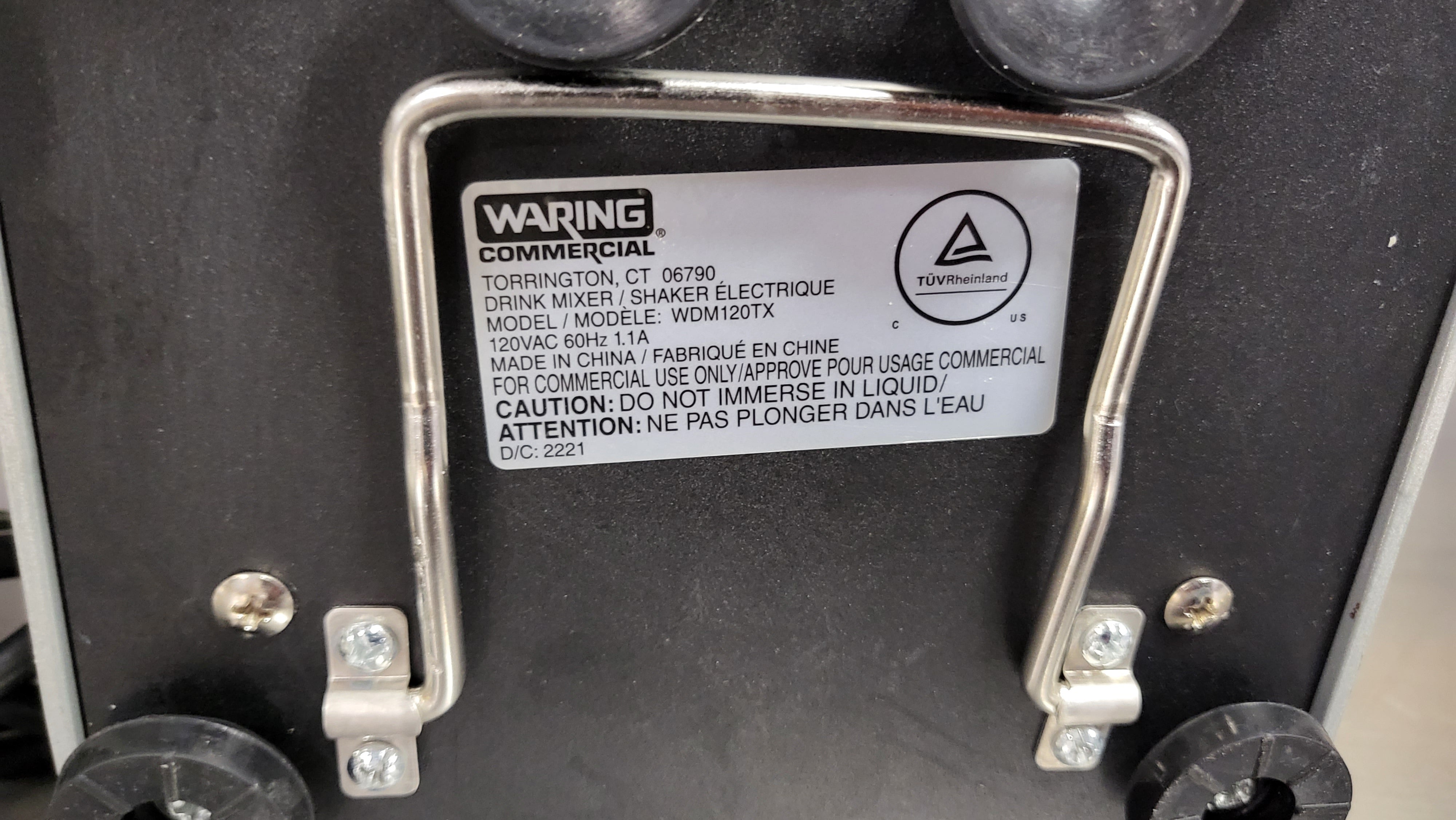 Waring WDM120TX Single Spindle Three Speed Drink Mixer with Timer