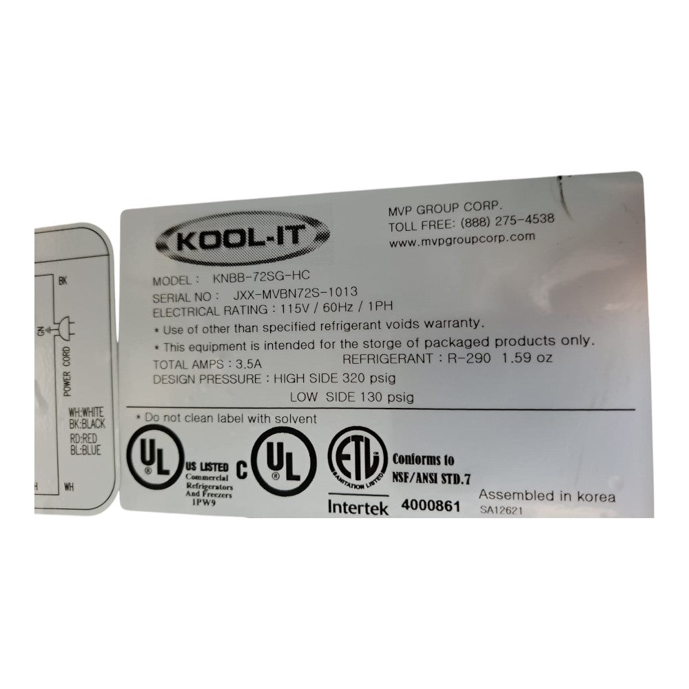 Kool-It KNBB-72SG-HC