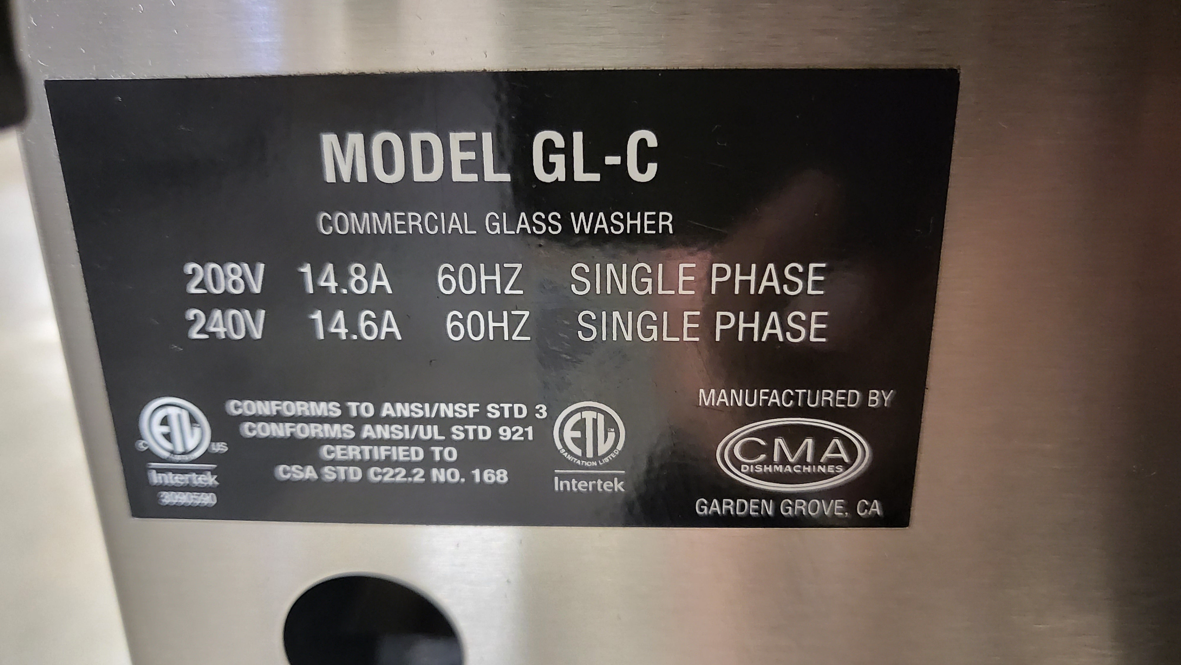Thumbnail - CMA GL-C Under Counter Glasswasher