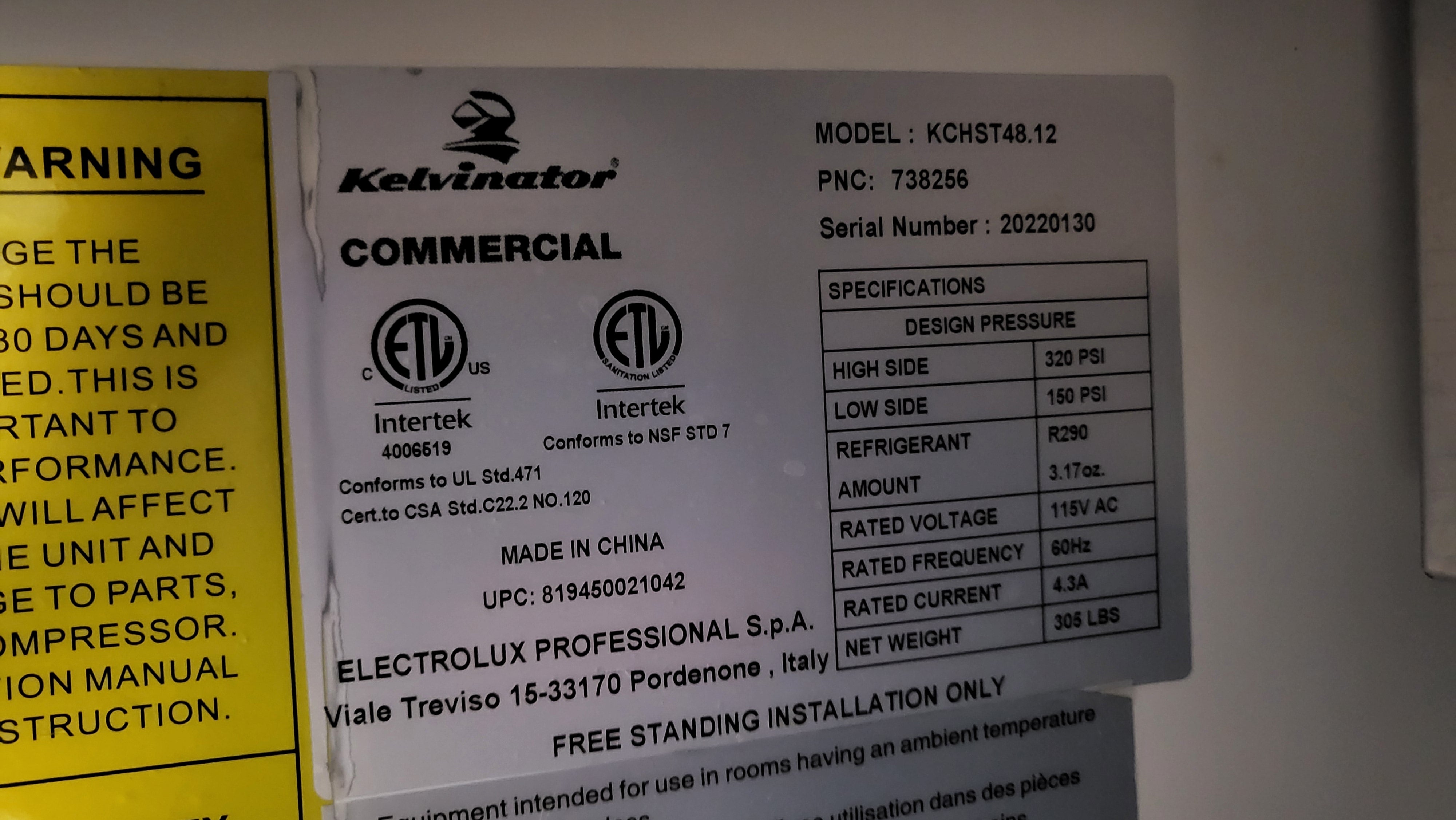 Thumbnail - Kelvinator KCHST48.12 Door Sandwich Prep Refrigerator