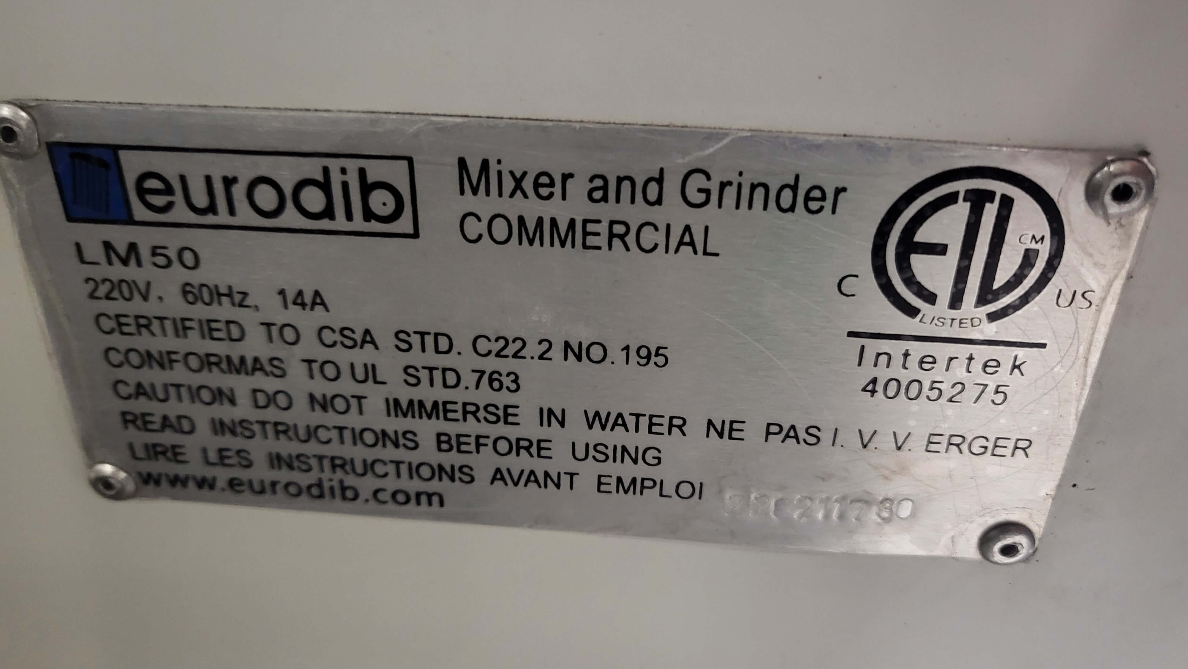 Thumbnail - Eurodib LM50 Spiral Mixer