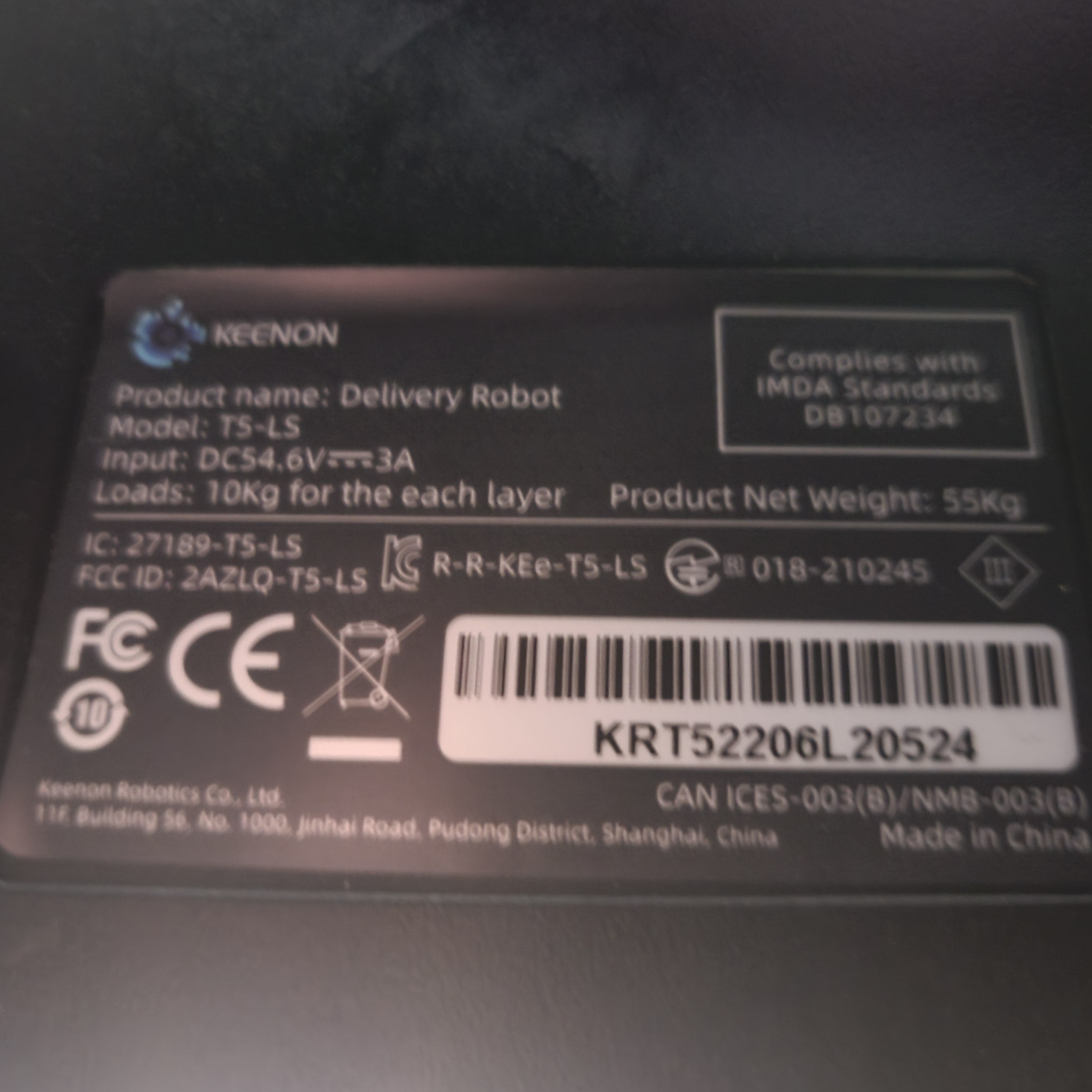 Keenon T5 Laser Version Delivery Robot