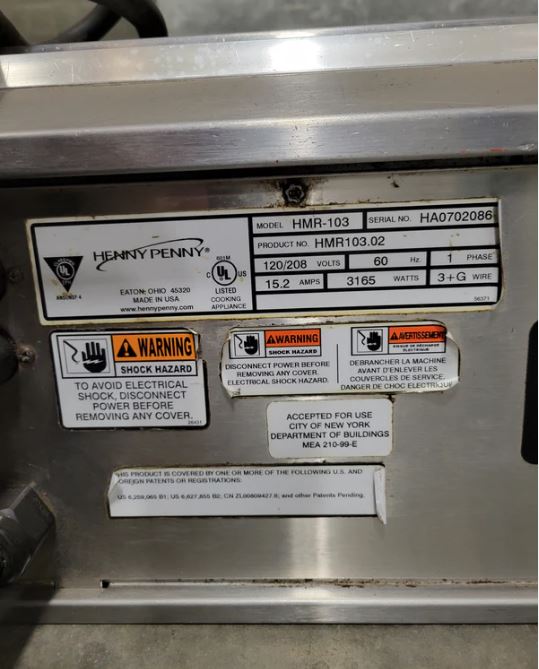 Thumbnail - Henny Penny HMR103 42" Heated 3 Well Merchandiser