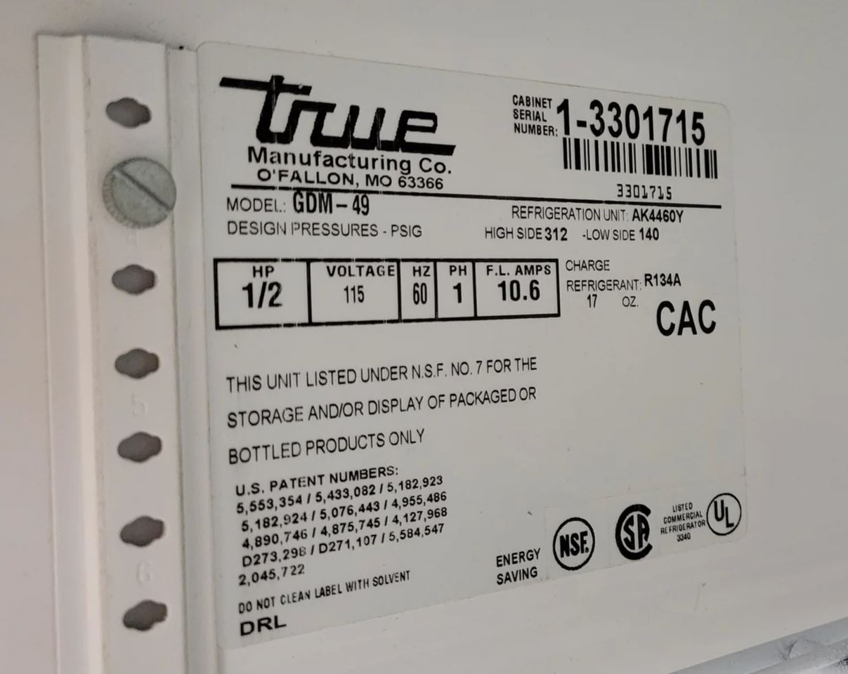 Thumbnail - True GDM-49 54'' Glass Door Reach in Refrigerator