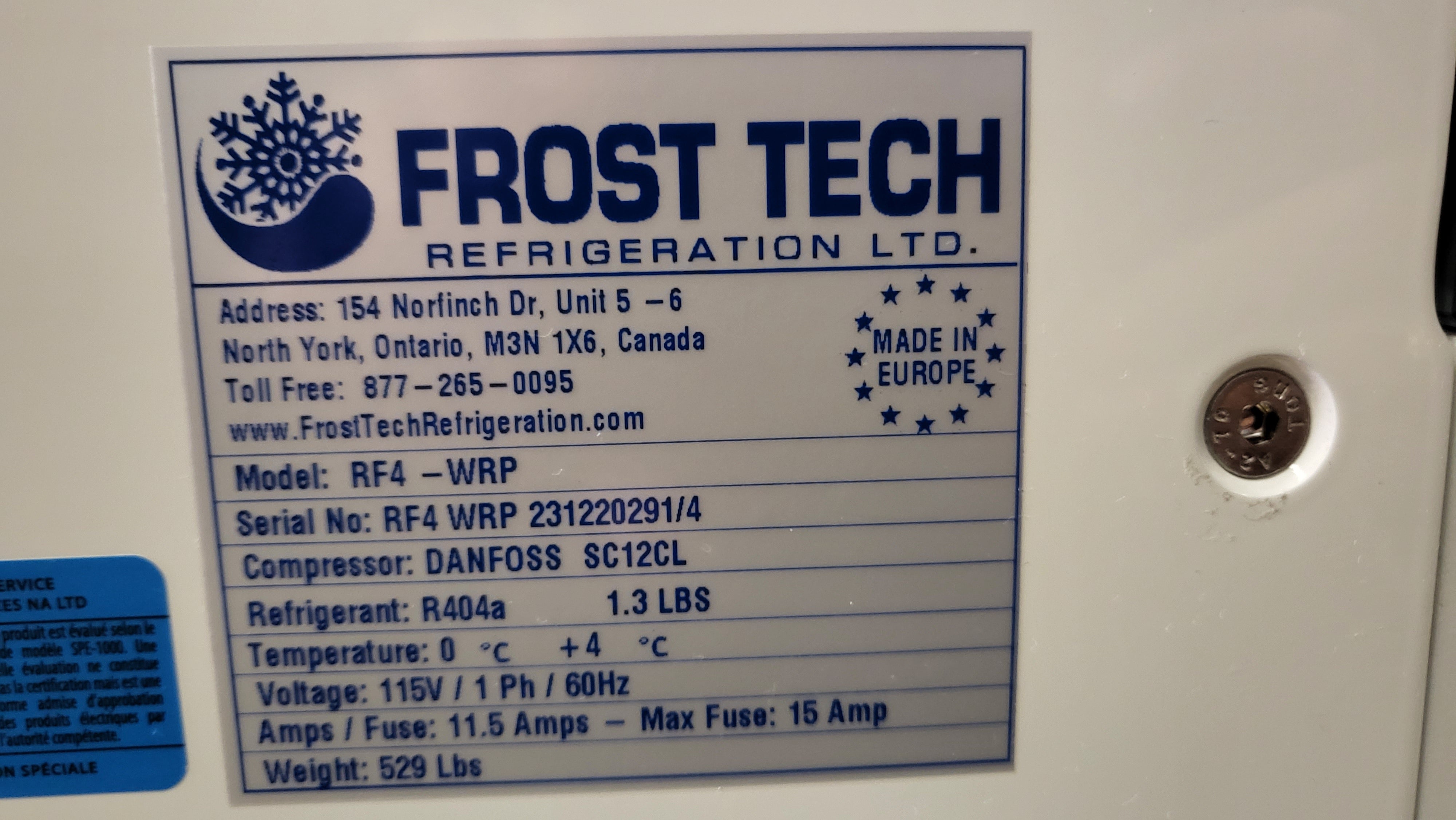 Thumbnail - Frost Tech RF4-WRP  Pastry Case (3)