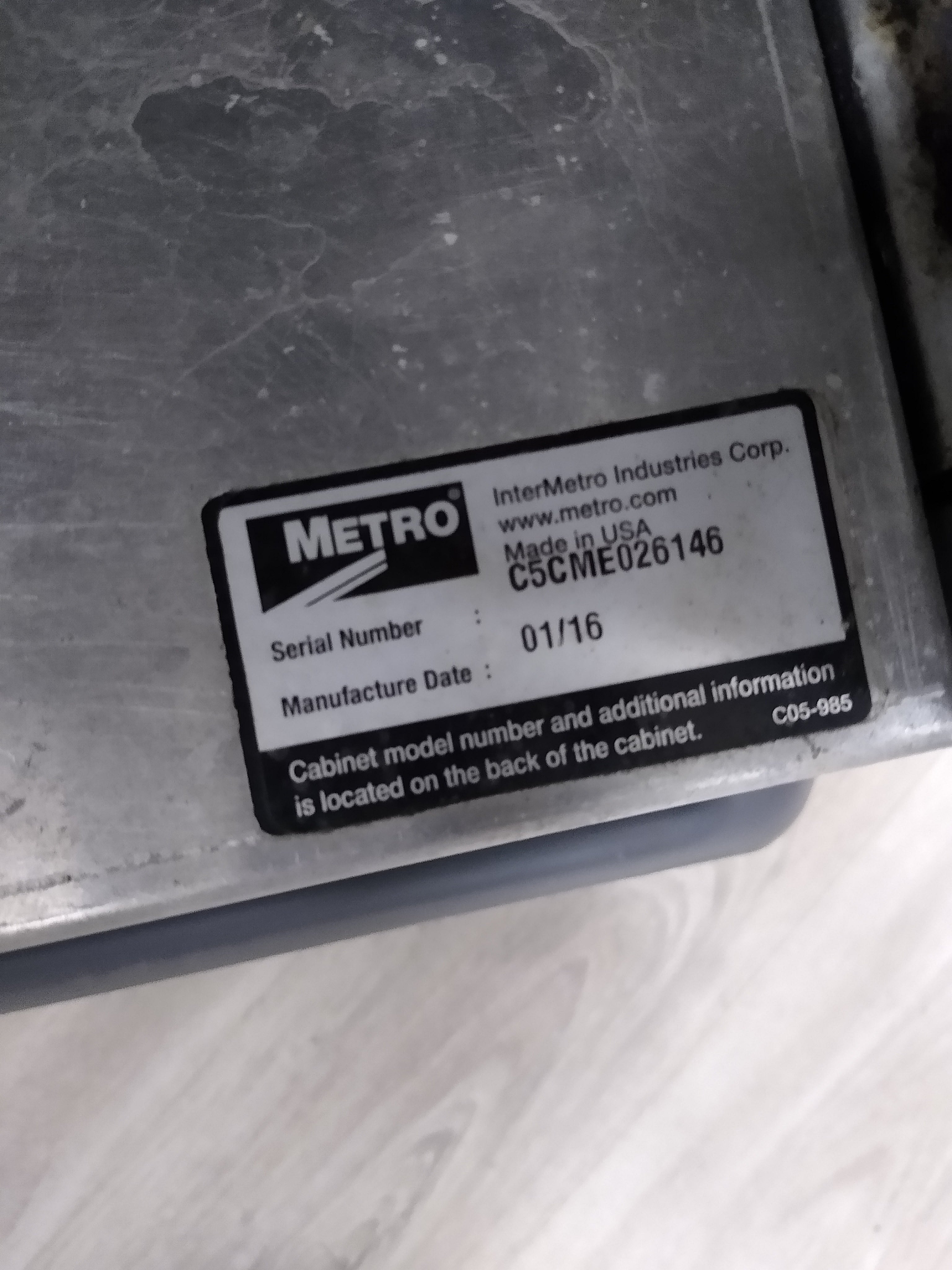 Thumbnail - Metro C5 1 1/2 height Proofing Cabinet