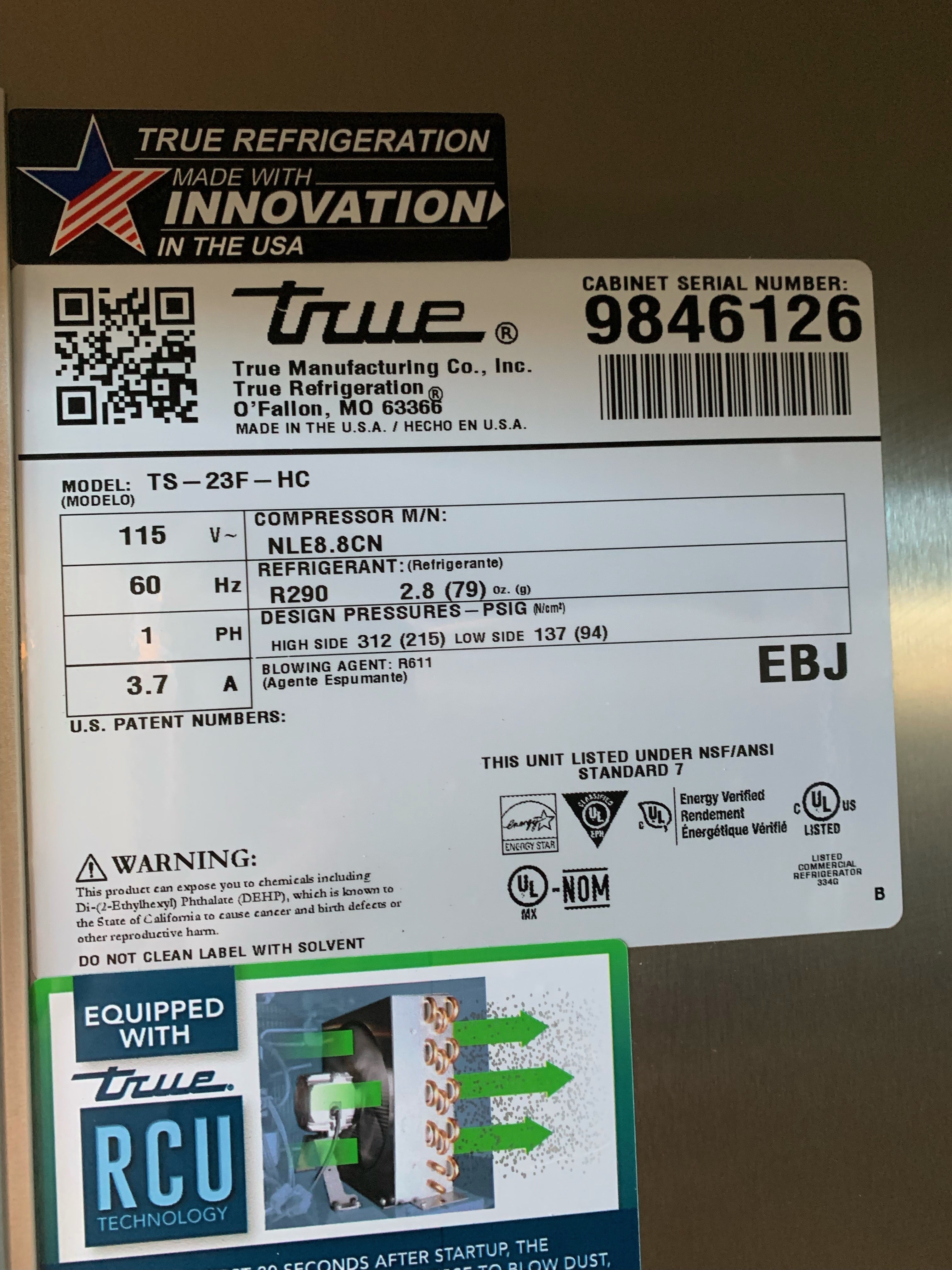 Thumbnail - True TS-23F-HC Solid Door Reach-In Freezer