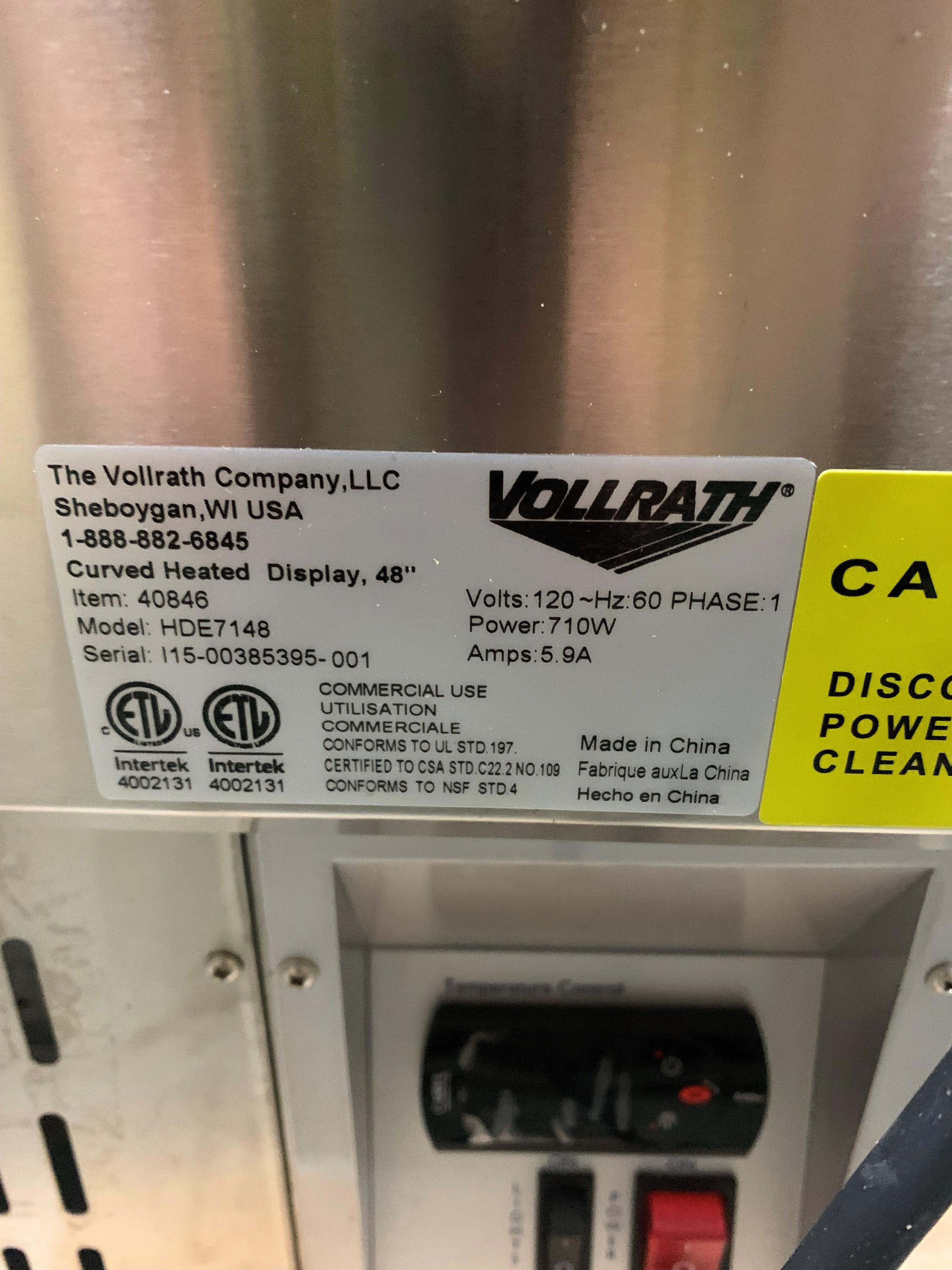 Thumbnail - Vollrath HDE7148 Heated Display Case